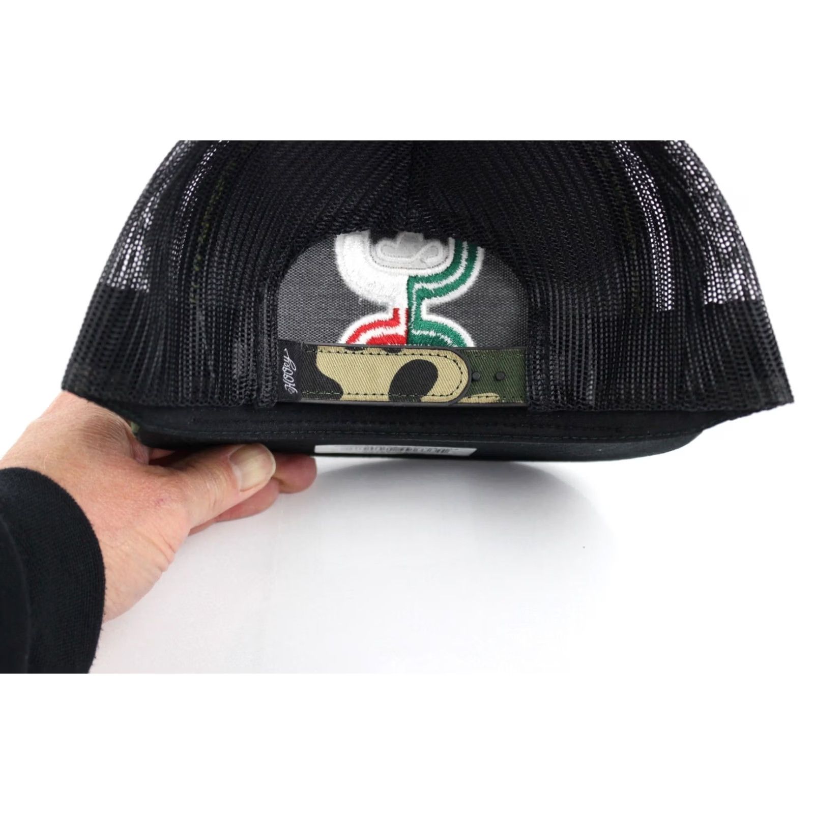 Vintage Hooey Men's Hat Mexico Boquillas Embroidered Logo Water Resistant Camo Black Size ONE SIZE - 2 Thumbnail