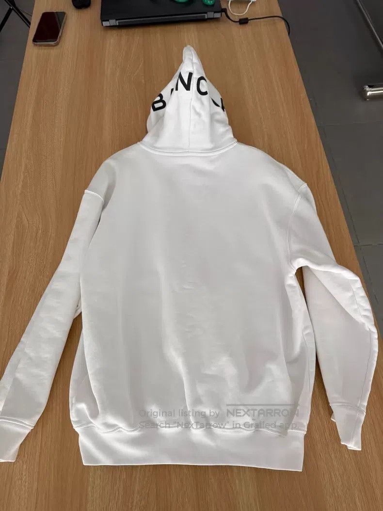 Balenciaga Balenciaga Printed White Loose Hoodie Size US XS / EU 42 / 0 - 2 Thumbnail
