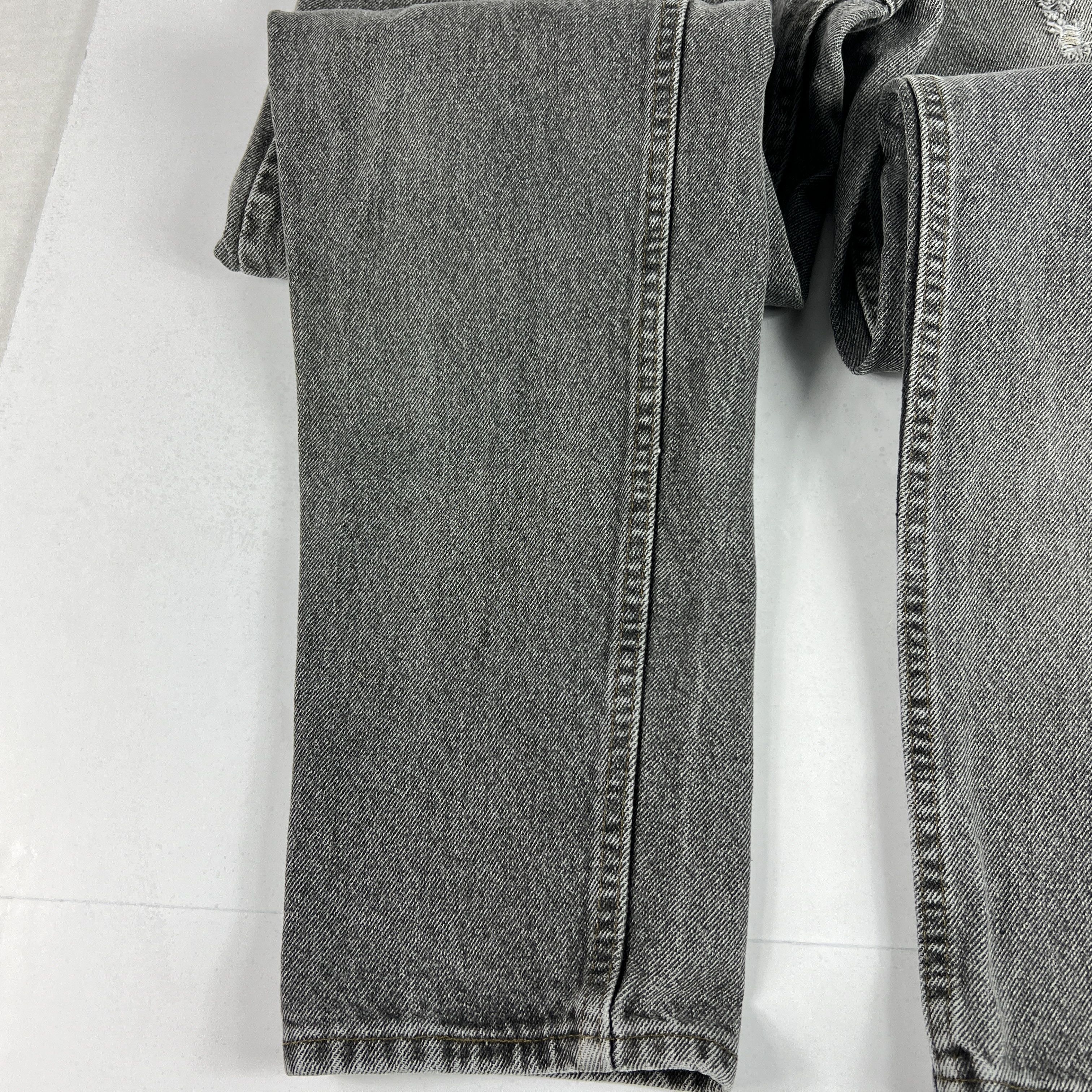 Levi's × Vintage VTG 80s Levi's Jean 550 Relaxed Black Faded Thrashed Denim Size US 30 / EU 46 - 10 Thumbnail