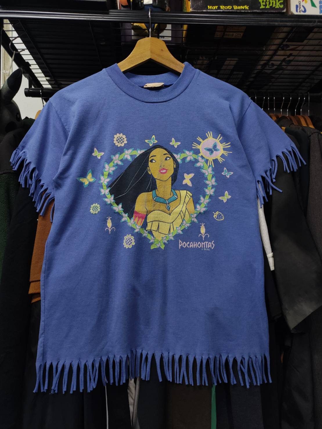 Disney Vtg 90's Disney " Pocahontas " Movie Promo Fringe T-Shirt Size US S / EU 44-46 / 1 - 2 Thumbnail