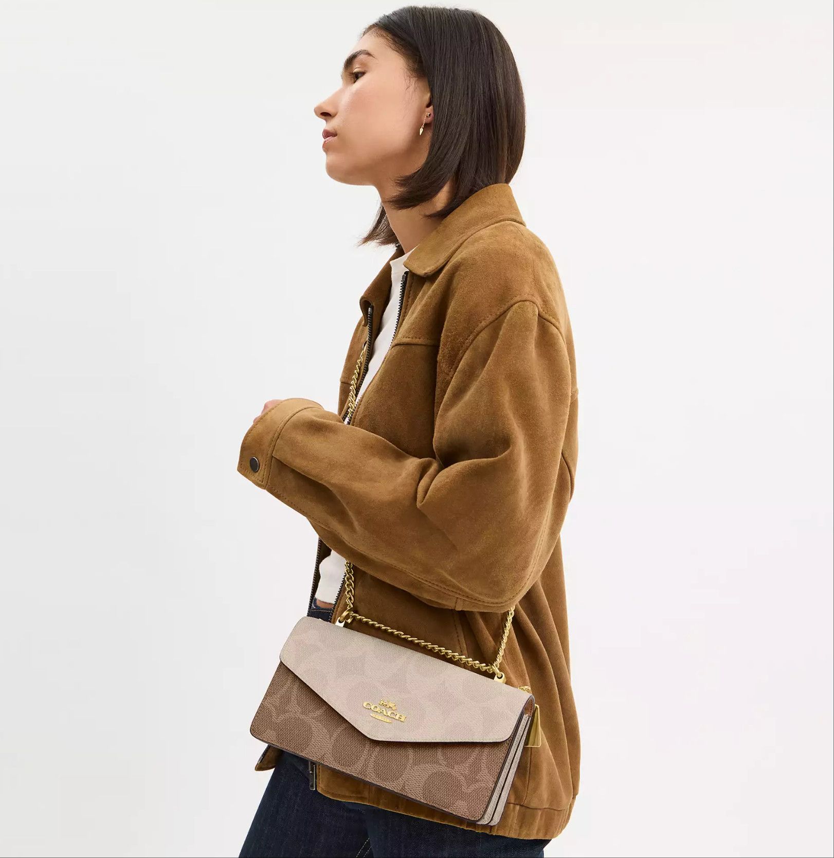 Coach Klare Envelope Crossbody Bag In Blocked Signature CBI99 Size ONE SIZE - 8 Thumbnail