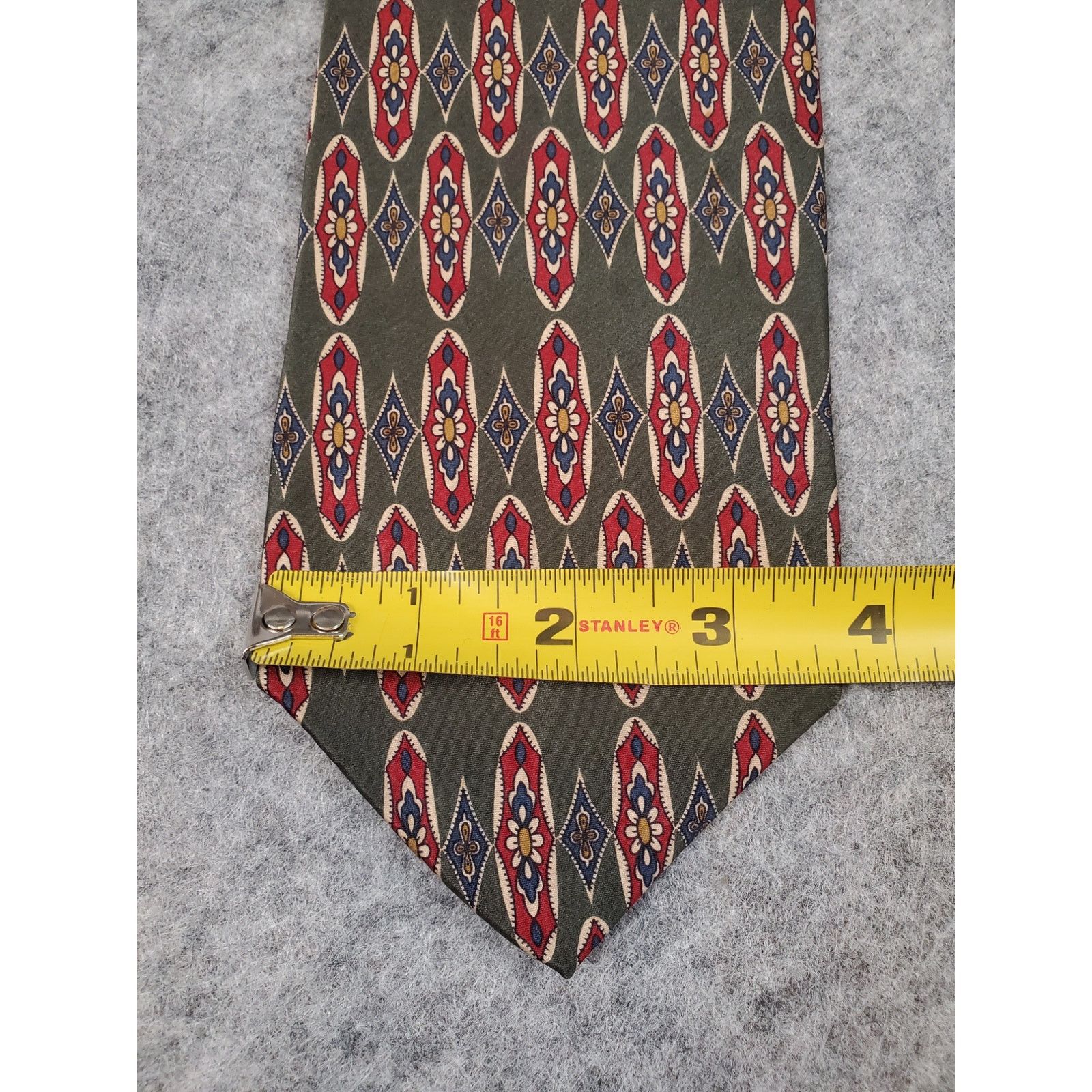 Bill Blass Vintage Men's Bill Blass Silk Necktie Retro Print Size ONE SIZE - 7 Thumbnail