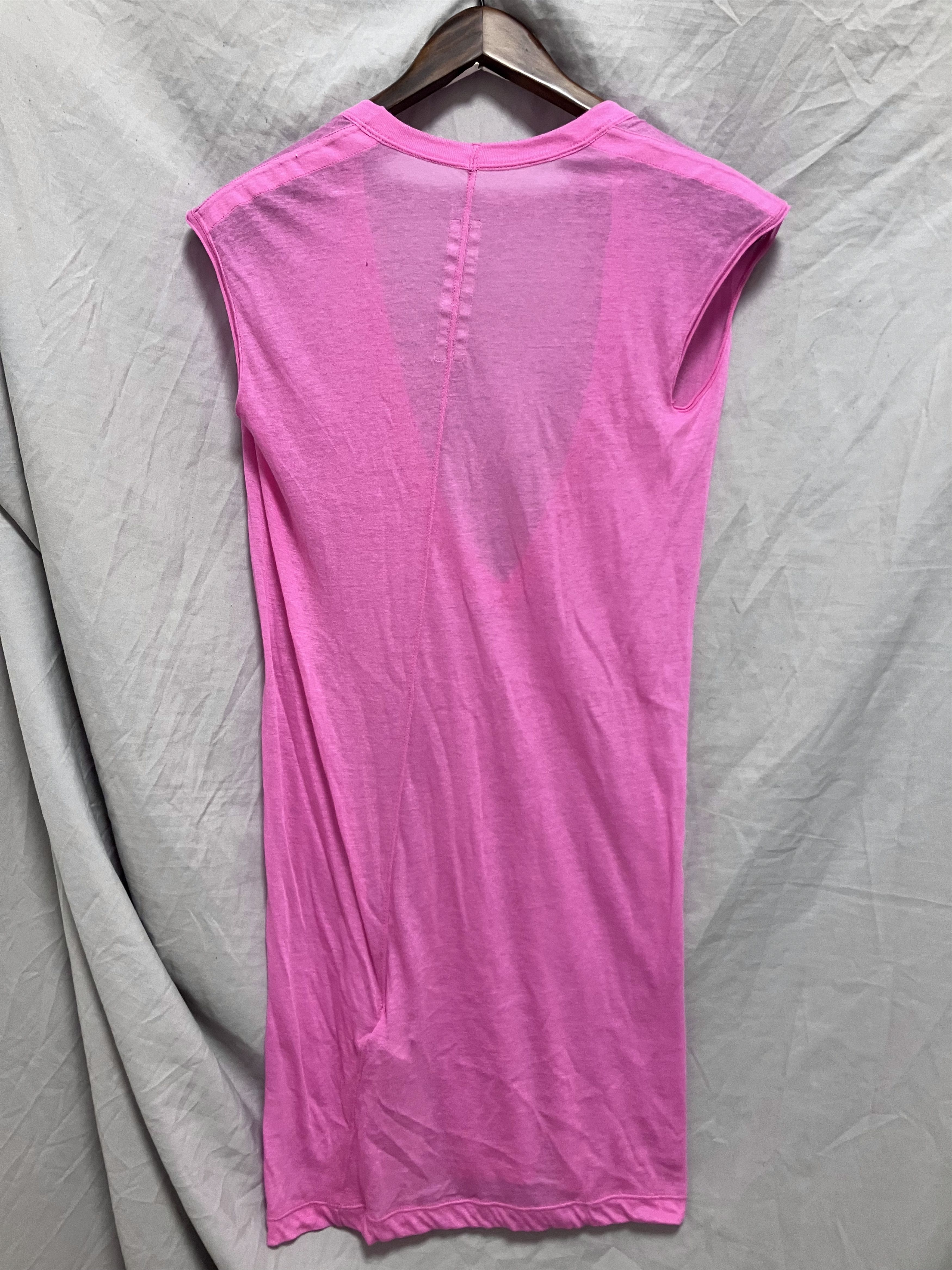 Rick Owens SS23 EDFU HOT PINK DYLAN TEE (XS) Size US XS / EU 42 / 0 - 4 Thumbnail