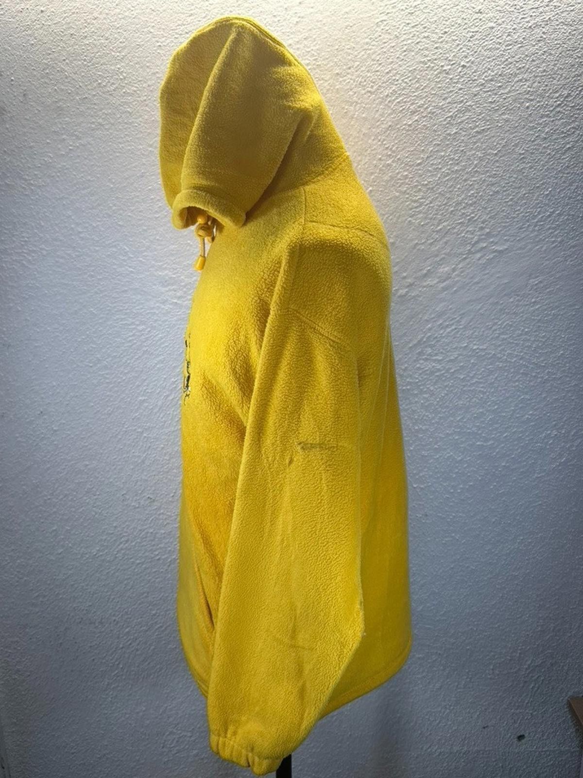 Disney Disney Calif. Adventure XS Embroidered Yellow Fleece Hoodie Size ONE SIZE - 5 Thumbnail
