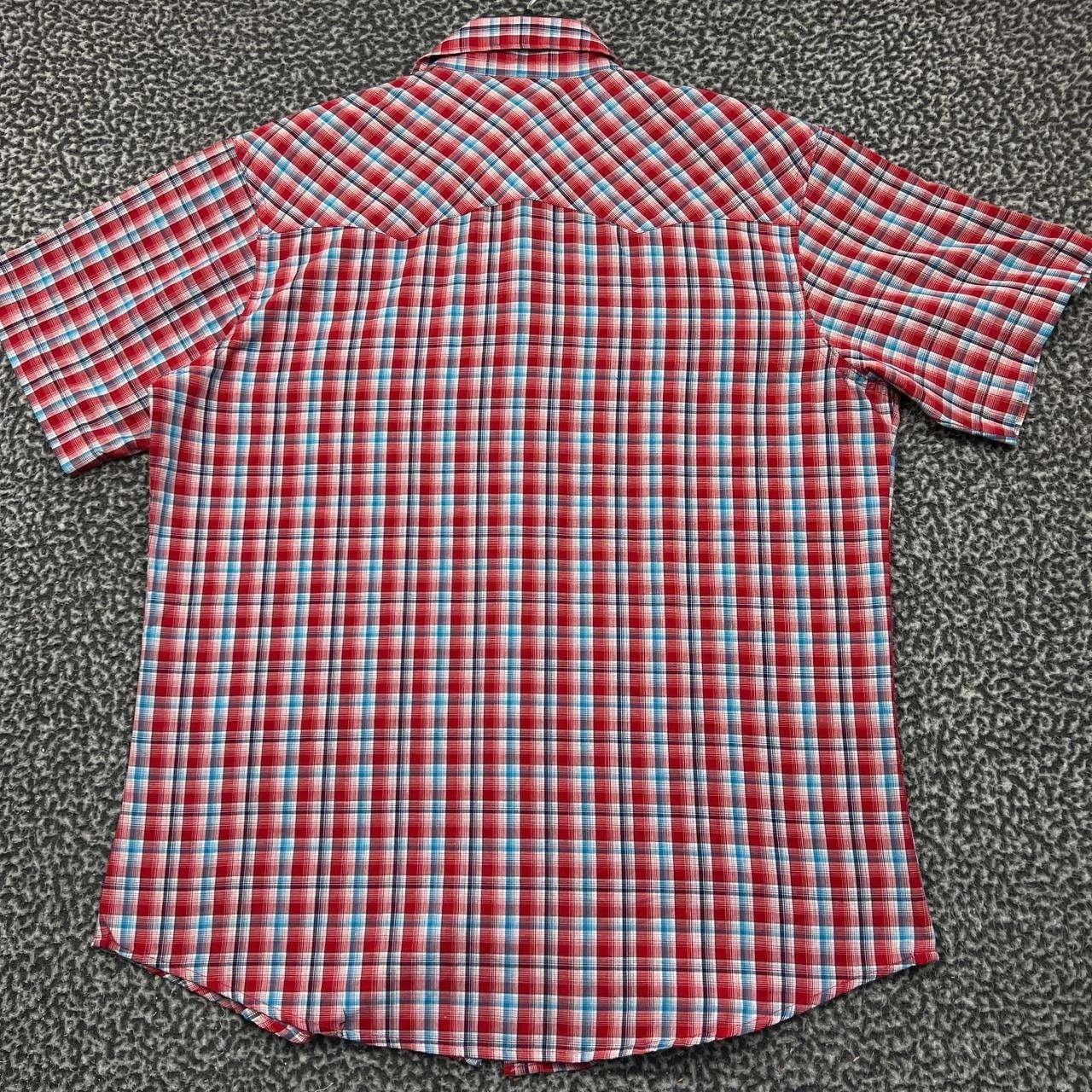Wrangler Wrangler Button Up Shirt Men Red Plaid Collared Pocket L Size US L / EU 52-54 / 3 - 3 Thumbnail