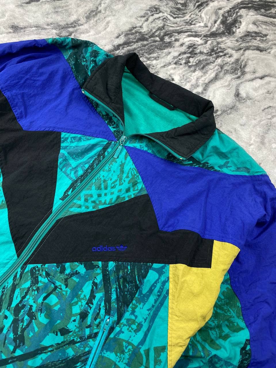 Adidas Vintage Adidas Nylon Track Suit Jacket +Pants Streetwear Size US M / EU 48-50 / 2 - 2 Thumbnail