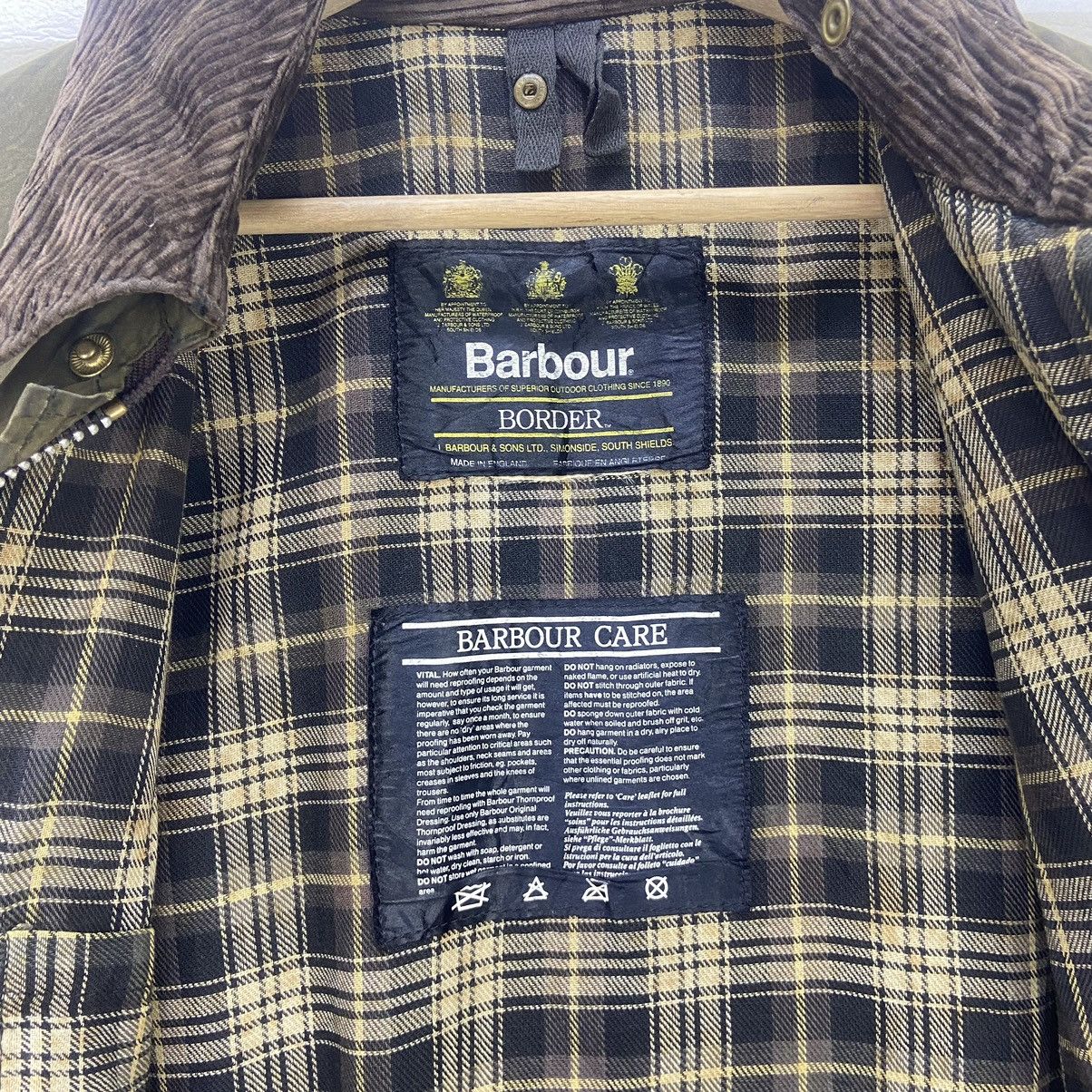 Barbour Vintage Made in England Barbour Border Wax Jacket Size US M / EU 48-50 / 2 - 24 Thumbnail