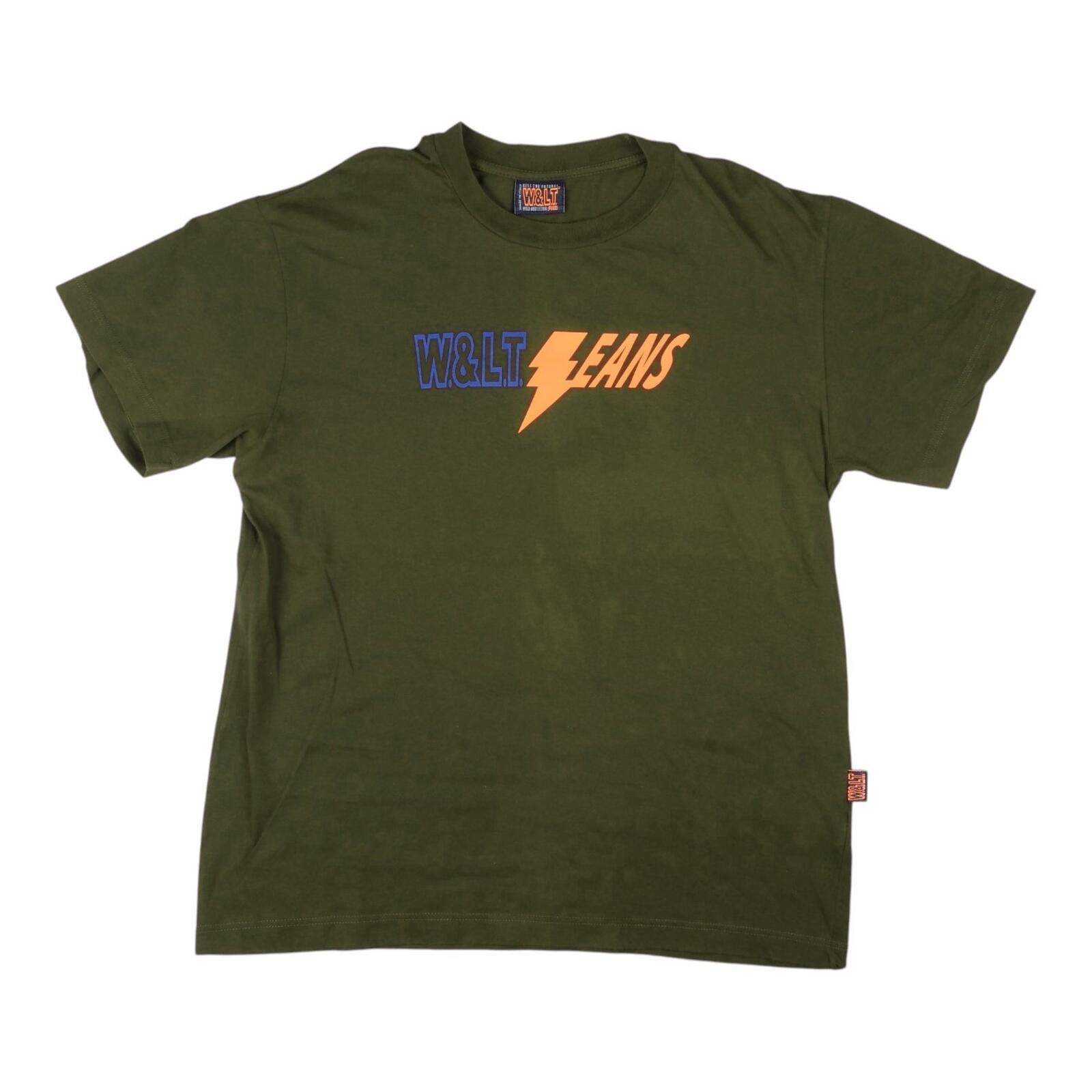 Walter Van Beirendonck W&LT Jeans Lightning Logo Olive Tee Size ONE SIZE - 1 Preview