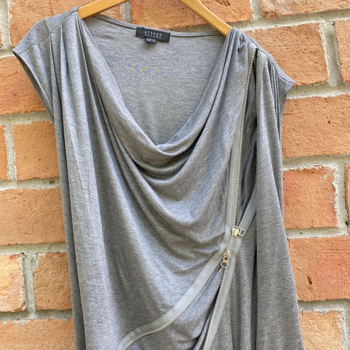 ATSURO TAYAMA A/T ATSURO TAYAMA Light Gray Panel Zip Dress Size S / US 4 / IT 40 - 9 Thumbnail