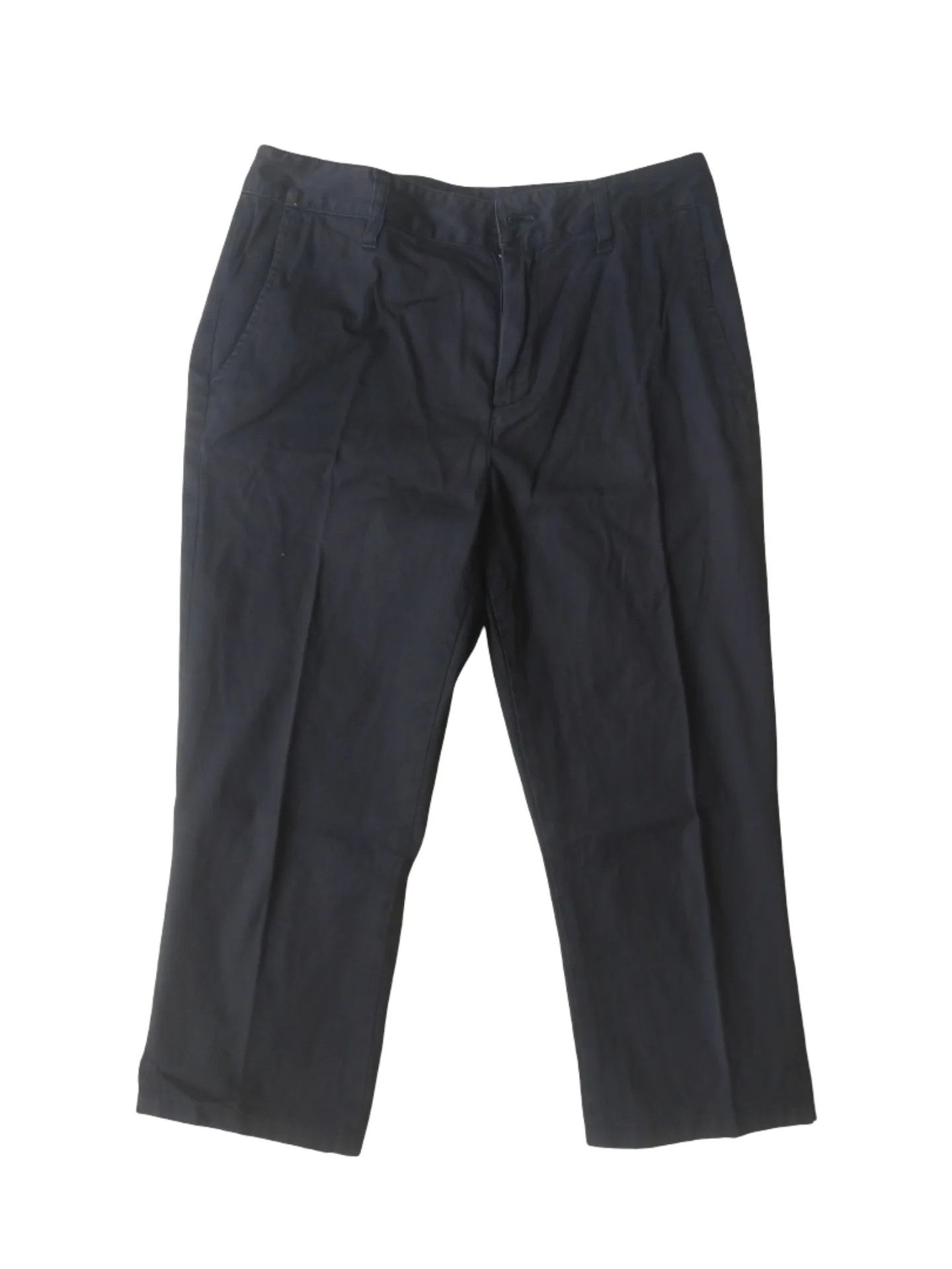 Muji Muji USA Basic Black Cotton Chino Long Pants Size 27" / US 4 / IT 40 - 1 Thumbnail