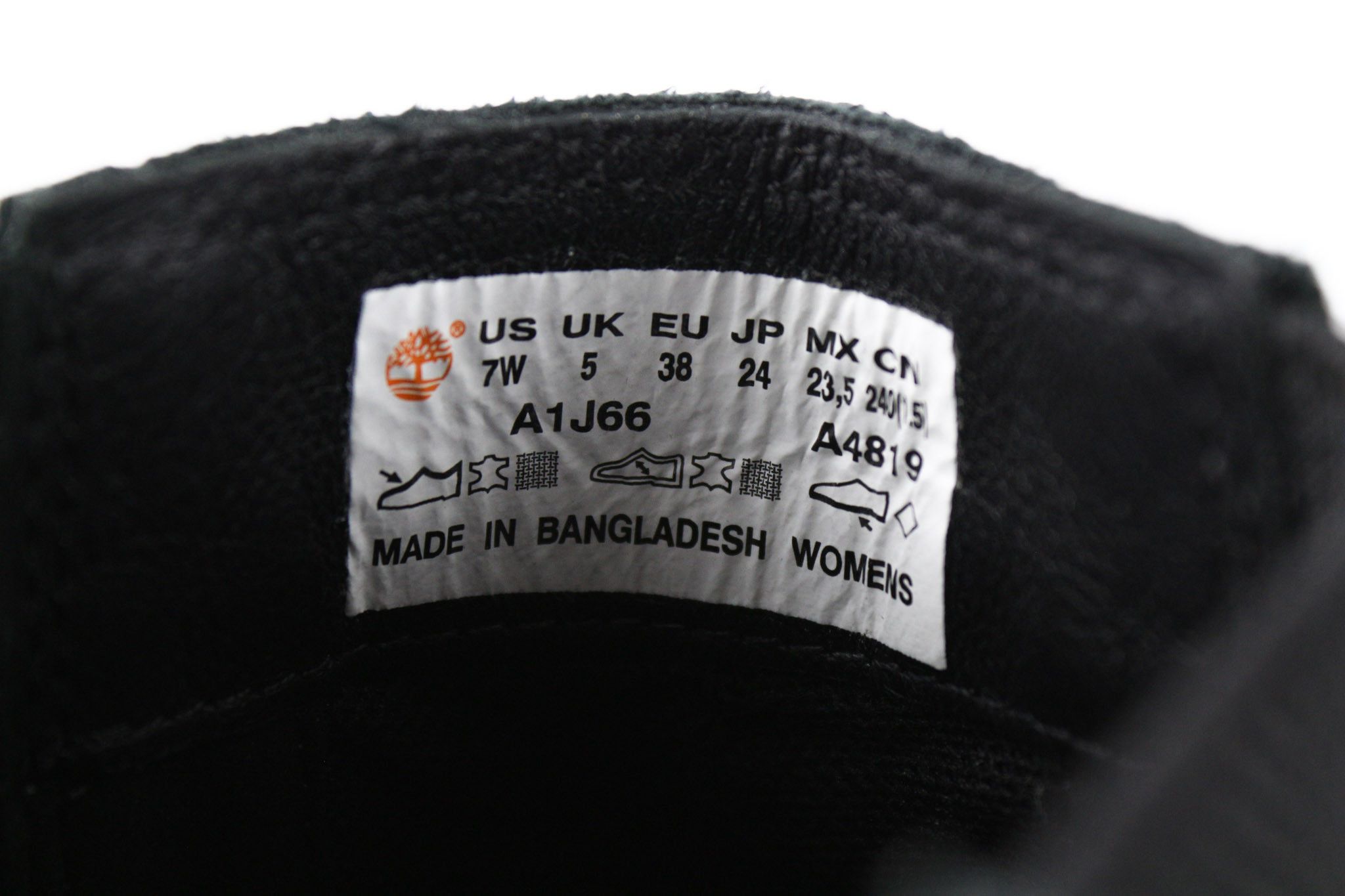 Timberland A1J66 UK5 Black Leather Almond On Chelsea 79868 Size US 7 / IT 37 - 9 Thumbnail