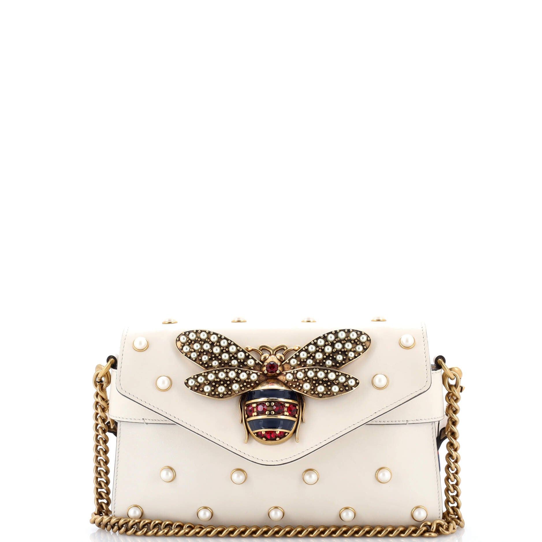 Gucci Broadway Pearly Bee Shoulder Bag Size ONE SIZE - 1 Thumbnail
