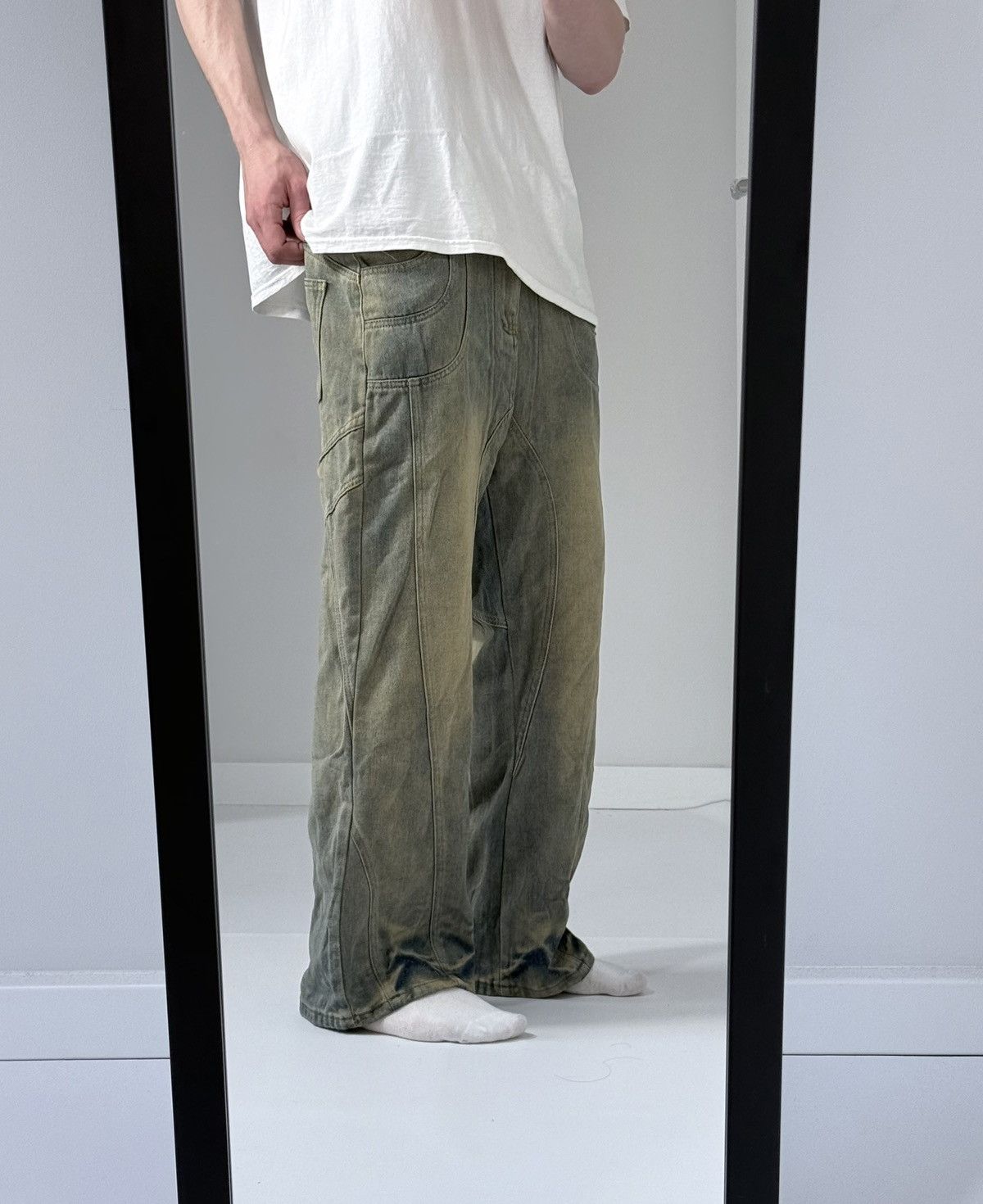 Other Vintage y2k streetwear wide track avantgarde opium jeans Size US 32 / EU 48 - 2 Thumbnail