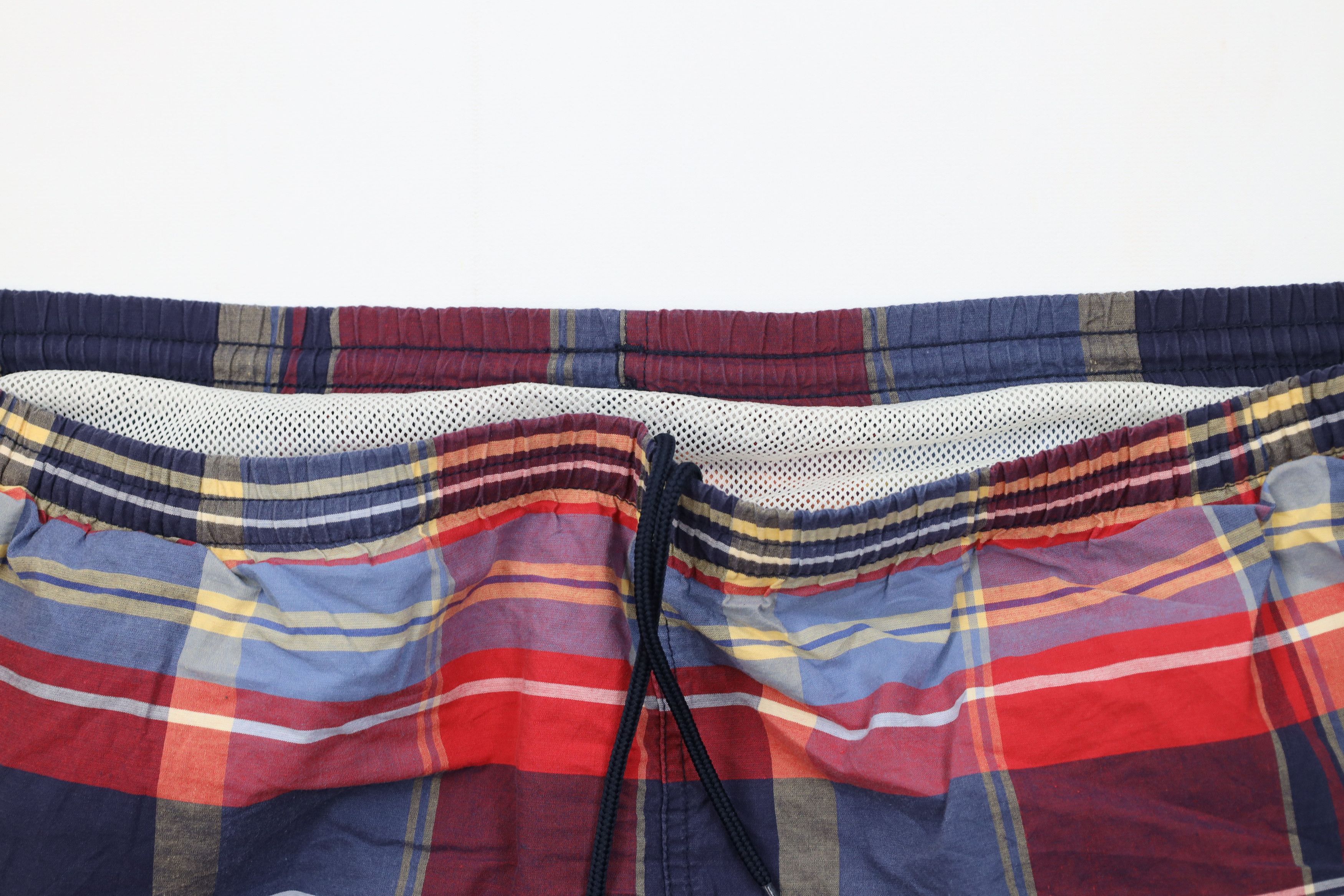 Nautica Vintage 90s Nautica Sailing Lined Above Knee Shorts Plaid Size US 34 / EU 50 - 2 Thumbnail