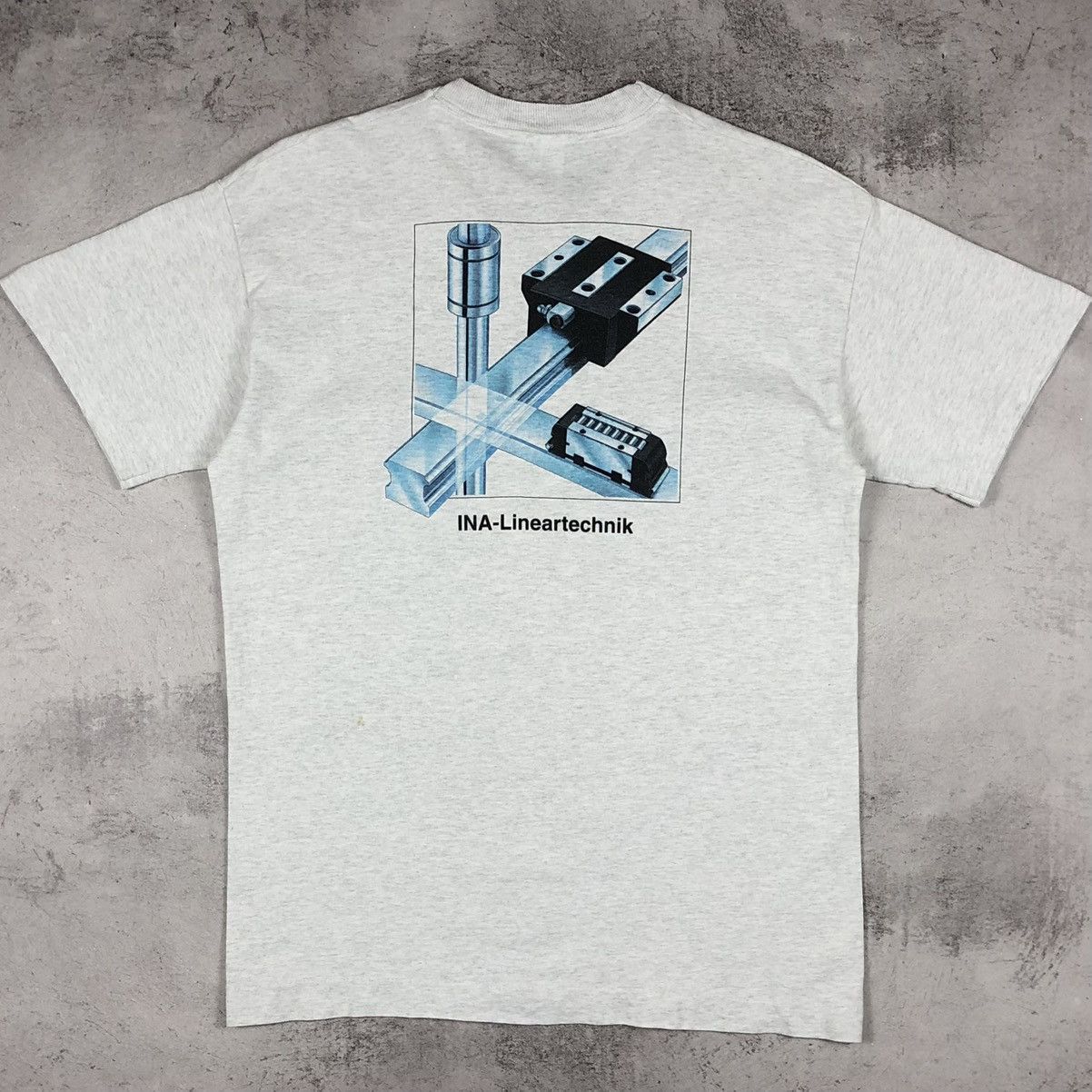 Vintage 90s INA Linear Technology Industrial Art Screen Stars Tee Size US M / EU 48-50 / 2 - 6 Thumbnail