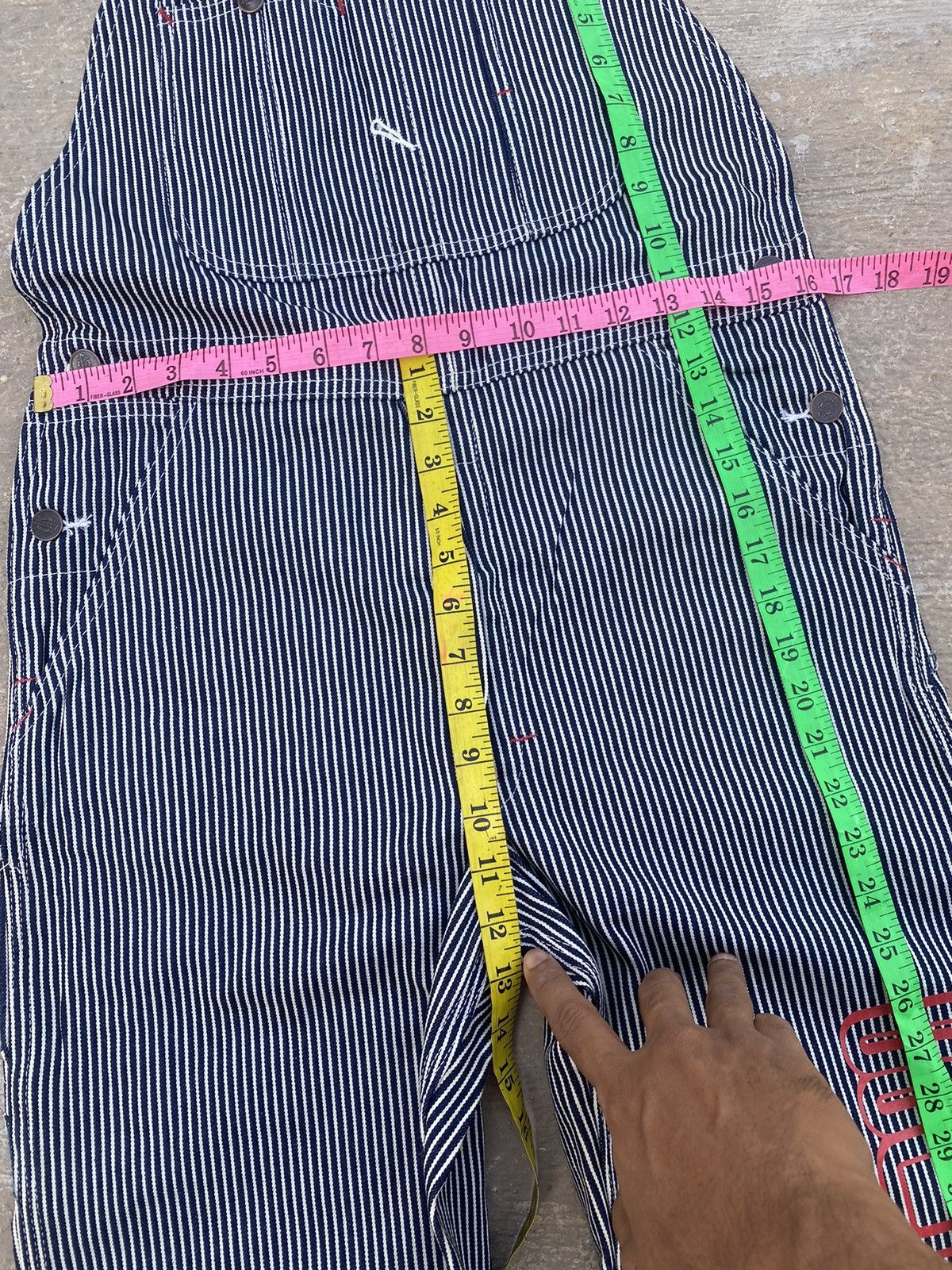 Japanese Brand 🔥 Rare 🔥 Vintage Y2K Dickies Hickory Stripe Overalls Size US 30 / EU 46 - 13 Thumbnail