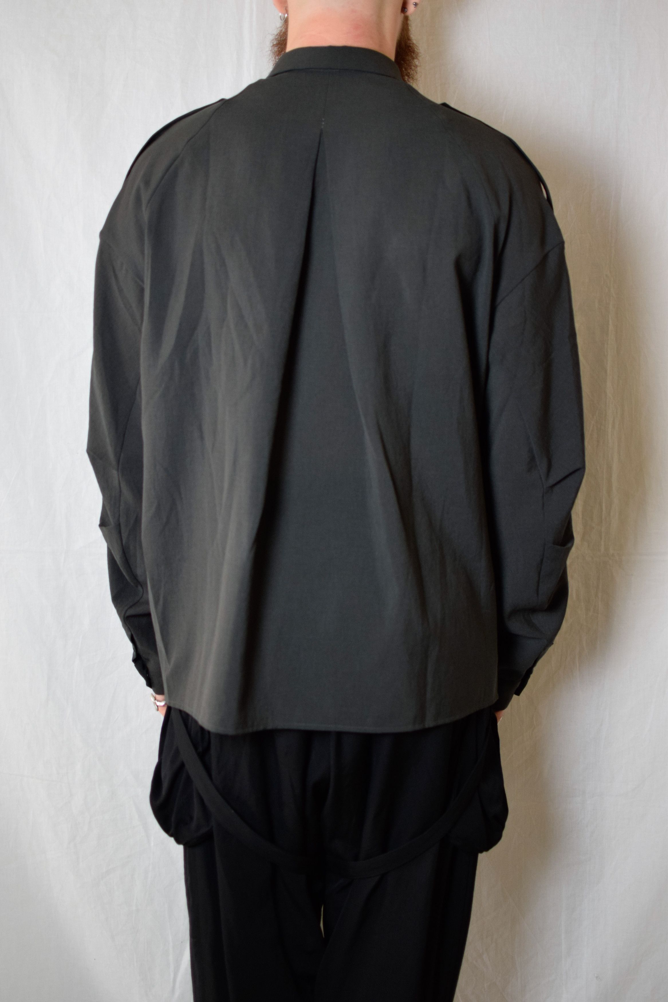 Devoa Devoa SS25 Sample Gray Hybrid Shirt - SHC-LSRSP Size US L / EU 52-54 / 3 - 6 Thumbnail