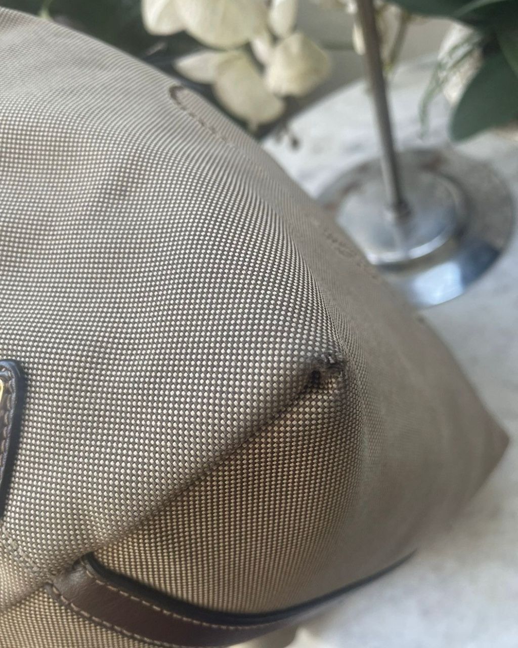 Prada Authentic PRADA Logo Jaquard Canvas Shoulder Bag Size ONE SIZE - 5 Thumbnail