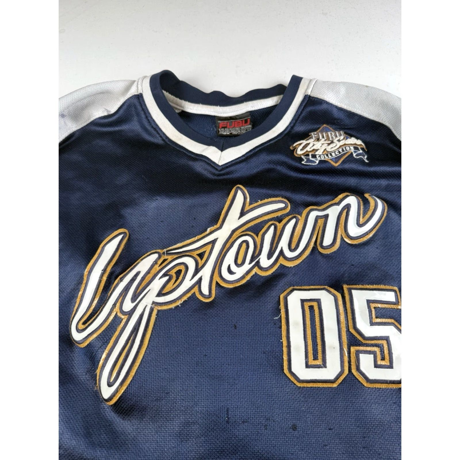 Fubu VINTAGE 90s FUBU Jersey Athletic League Men's 3XL Blue 90s Limited Edition Jersey Men Activewear Size US XXL / EU 58 / 5 - 3 Thumbnail