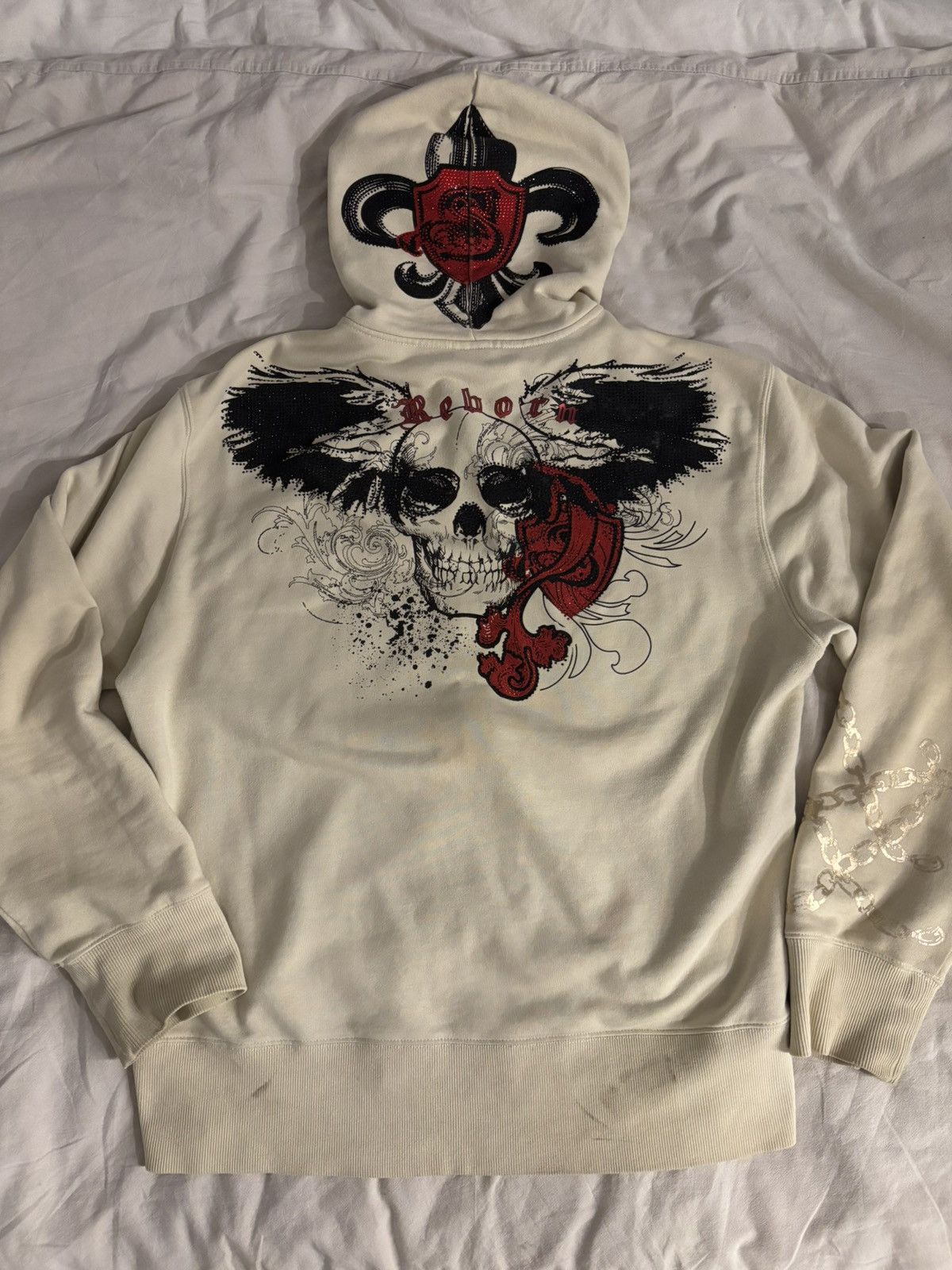 Christian Audigier Vintage SMET Christian Audigier Zip Hoodie Early 2000s Size US XXL / EU 58 / 5 - 12 Thumbnail