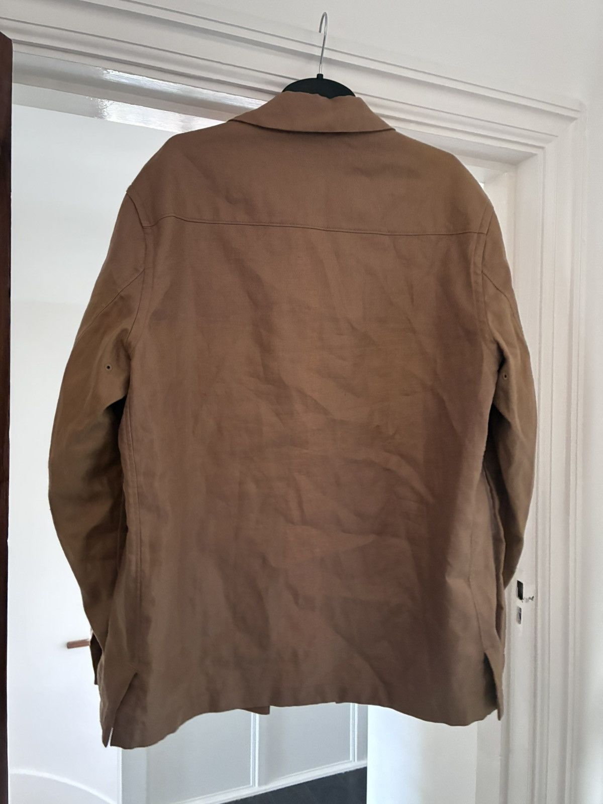 Ermenegildo Zegna Zegna camel linen overshirt size medium Size US M / EU 48-50 / 2 - 5 Thumbnail