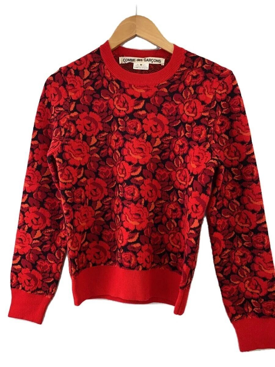 Comme des Garcons AW16 Roses Wool Knit Sweater Size M / US 6-8 / IT 42-44 - 1 Thumbnail