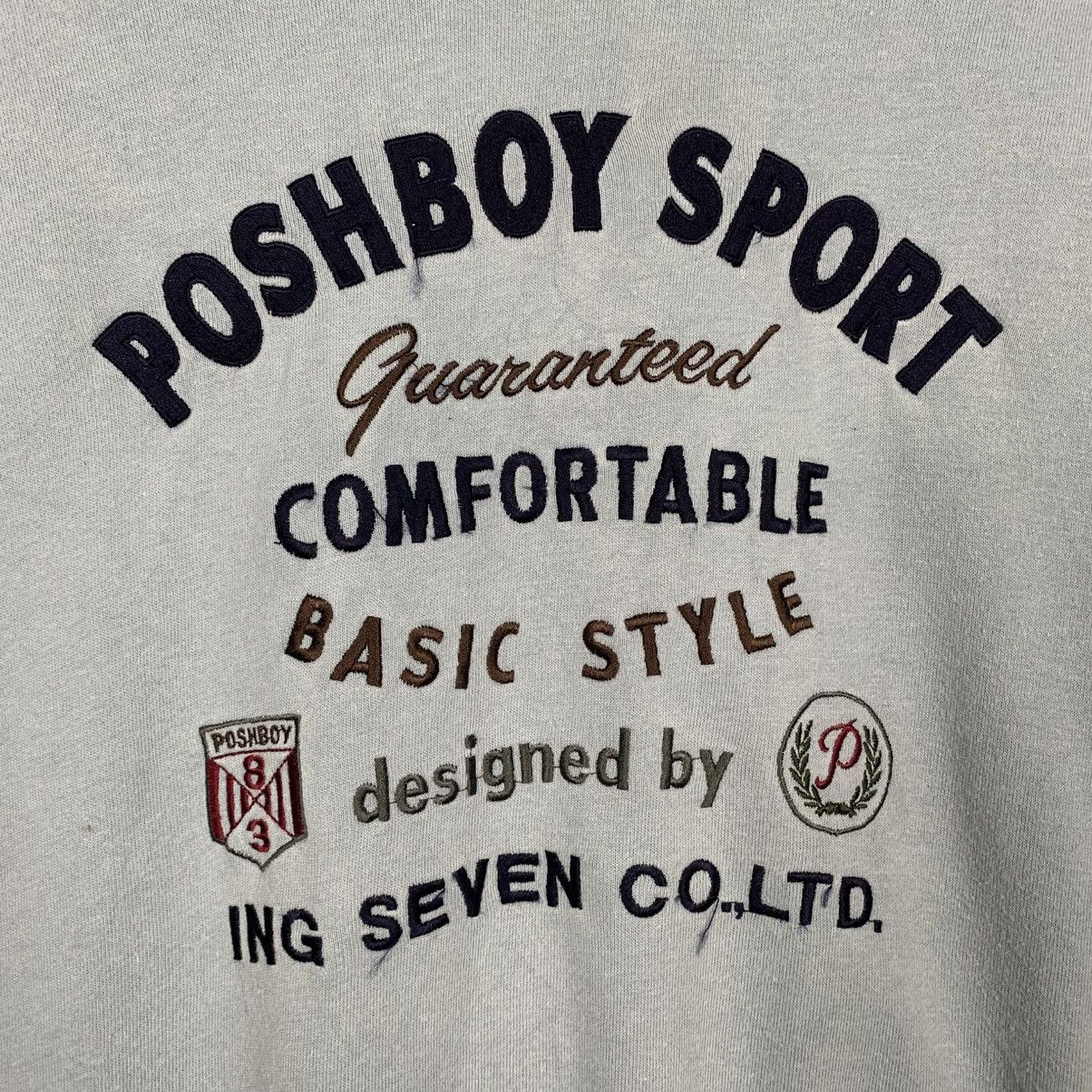 Japanese Brand Poshboy Sport Crewneck Sweatshirt Size US M / EU 48-50 / 2 - 10 Thumbnail
