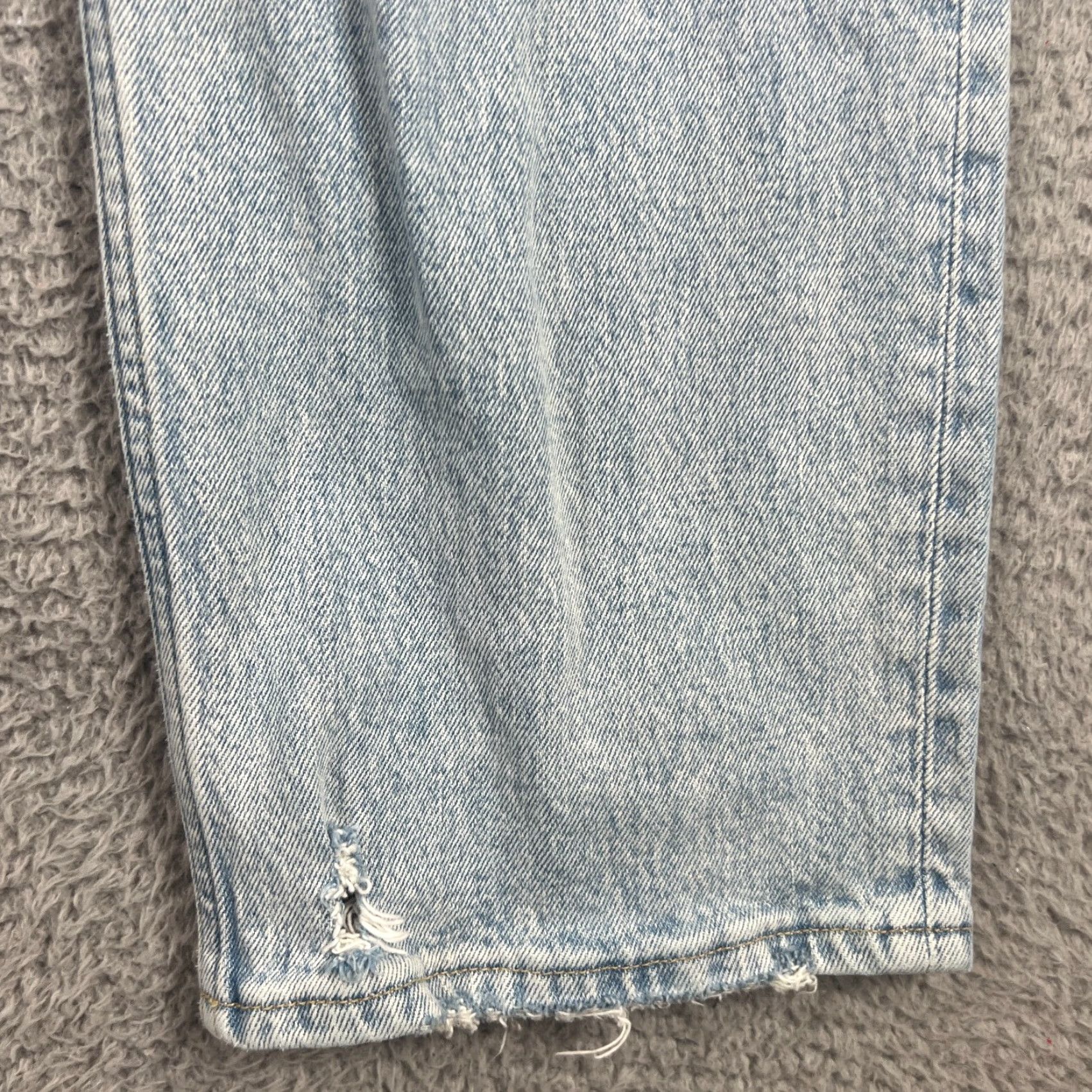 Abercrombie & Fitch VINTAGE Abercrombie & Fitch Women's Jeans 12 Straight High Rise Light Wash 90s Denim Stretch Size 32" / US 10 / IT 46 - 2 Thumbnail