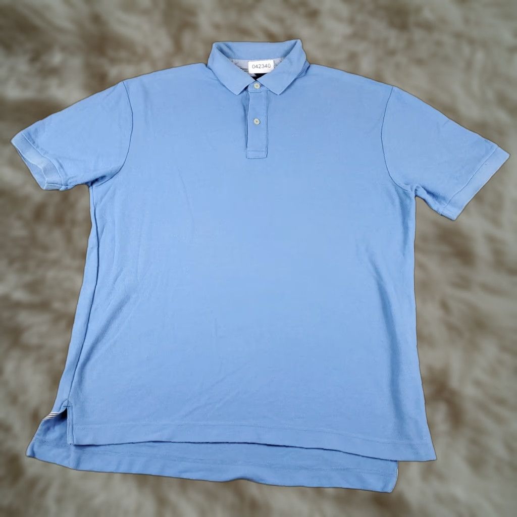 Tommy Hilfiger Tommy Hilfiger Polo Shirt Mens Large Blue Casual Short Sleeve Polo Shirt Adults L Blue Classic Logo 90s style Mens Size US L / EU 52-54 / 3 - 1 Thumbnail