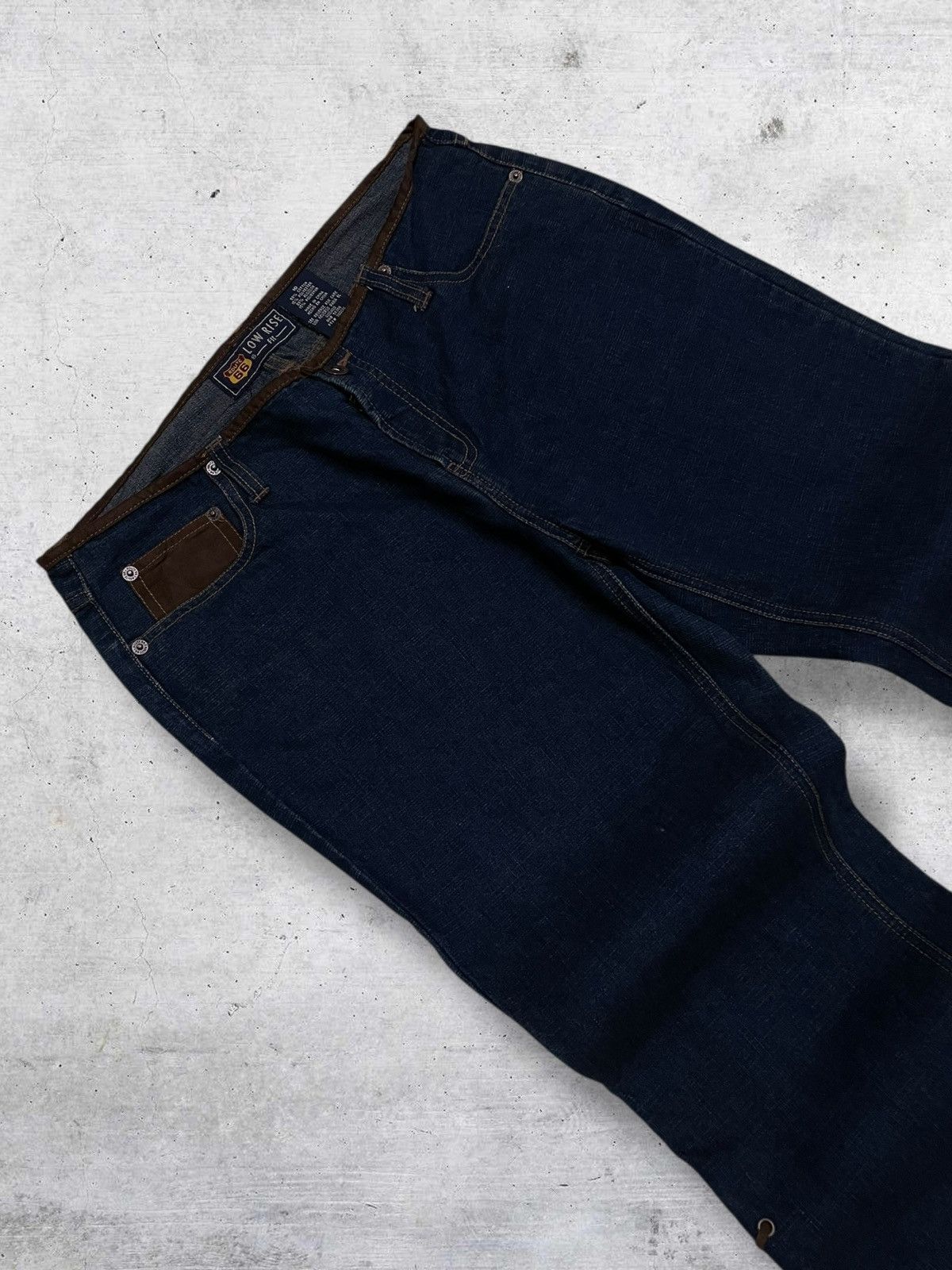 Tornado Mart VINTAGE ROUTE 66 RARE DESIGNER FLARED LACE UP COWBOY DENIM Size US 32 / EU 48 - 5 Thumbnail