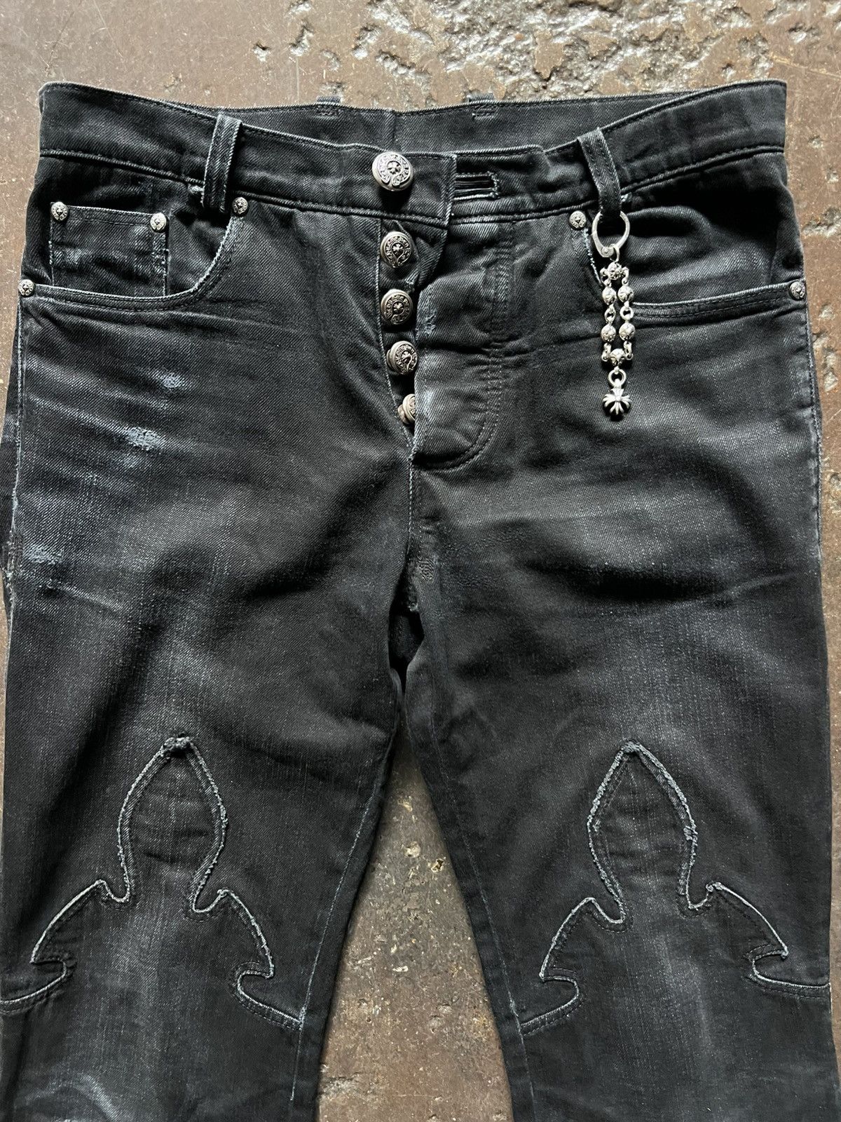 Chrome Hearts Chrome Hearts Fleur Knee Size US 30 / EU 46 - 2 Thumbnail