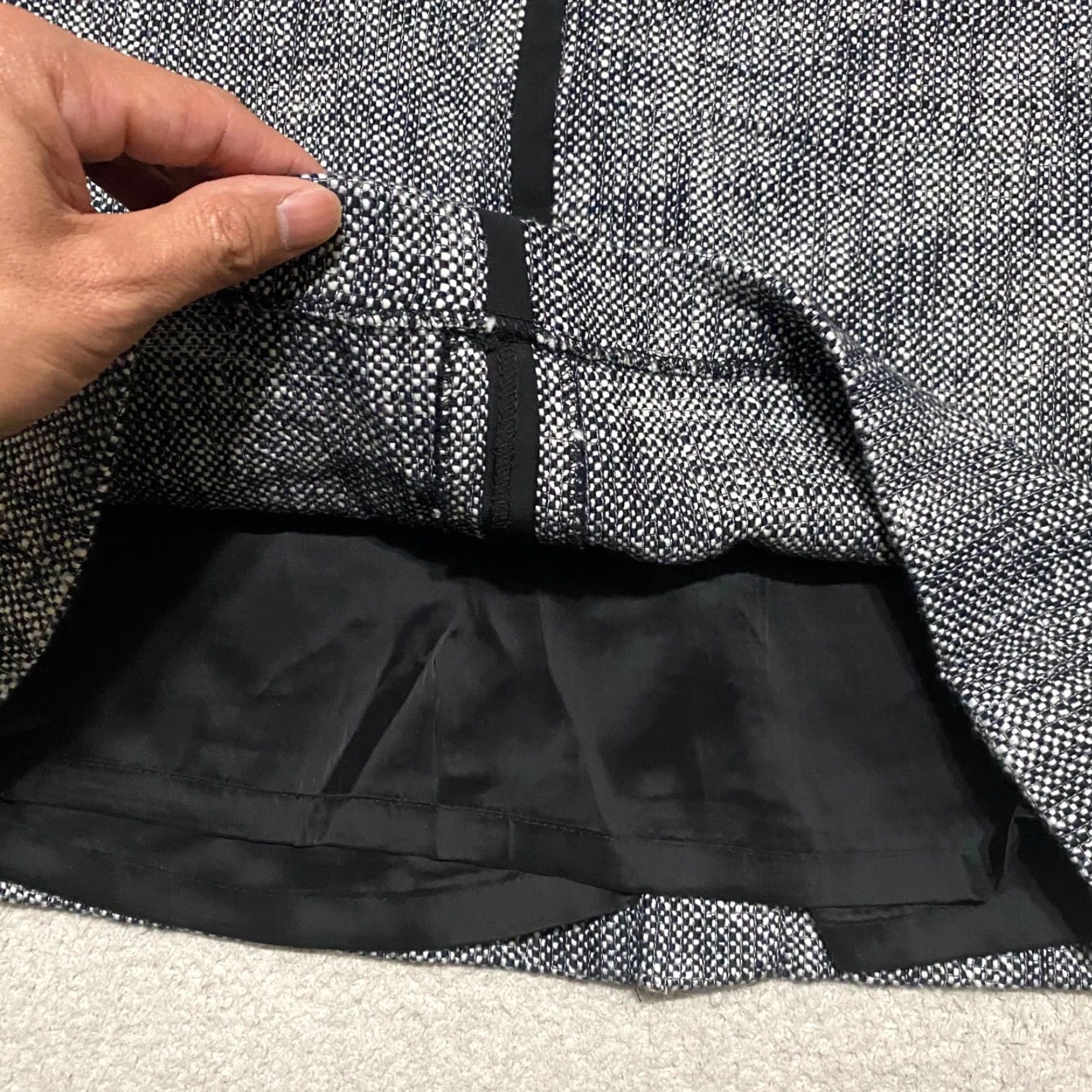 Talbots Talbots Skirt Womens 6P Black Tweed Pencil Straight KNEE LENGTH Petite Preppy Office Size 28" / US 6 / IT 42 - 6 Thumbnail