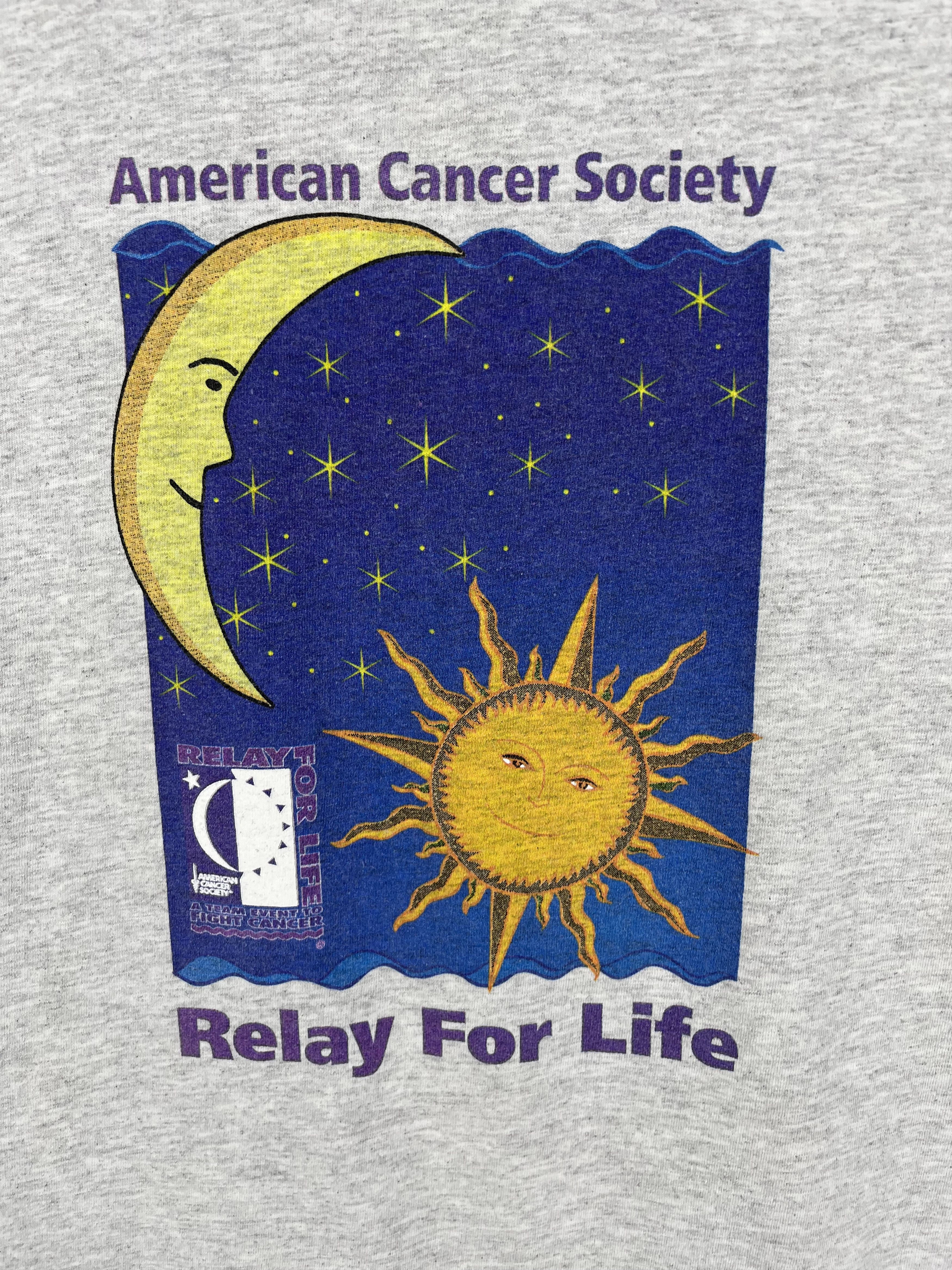 Vintage Vintage 1990s American Cancer Society Souvenir T Shirt Size US XL / EU 56 / 4 - 10 Thumbnail
