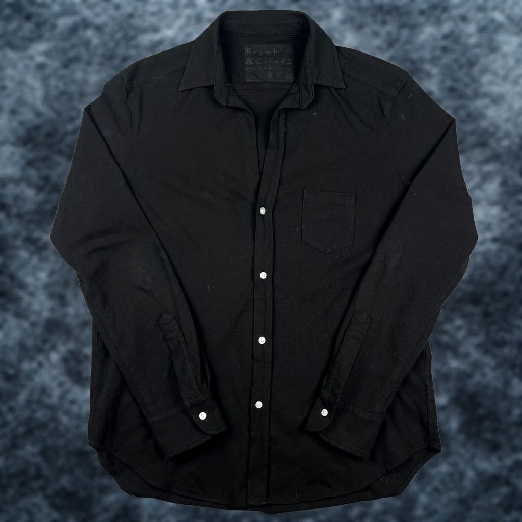 Frank & Eileen Frank & Eileen Button Shirt Top Medium Womens Black Cotton Long Sleeve Size M / US 6-8 / IT 42-44 - 1 Thumbnail