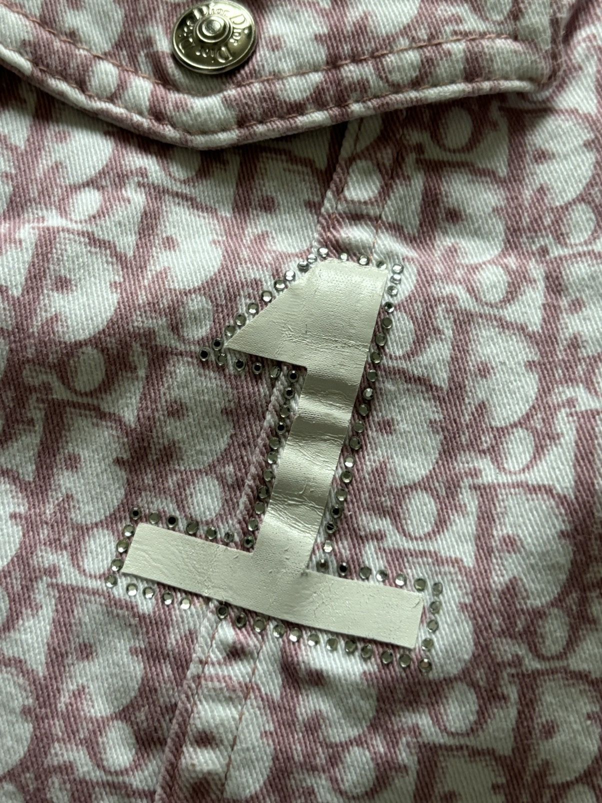 Dior Dior by John Galliano Monogram Pink Denim Vest Size M / US 6-8 / IT 42-44 - 6 Thumbnail