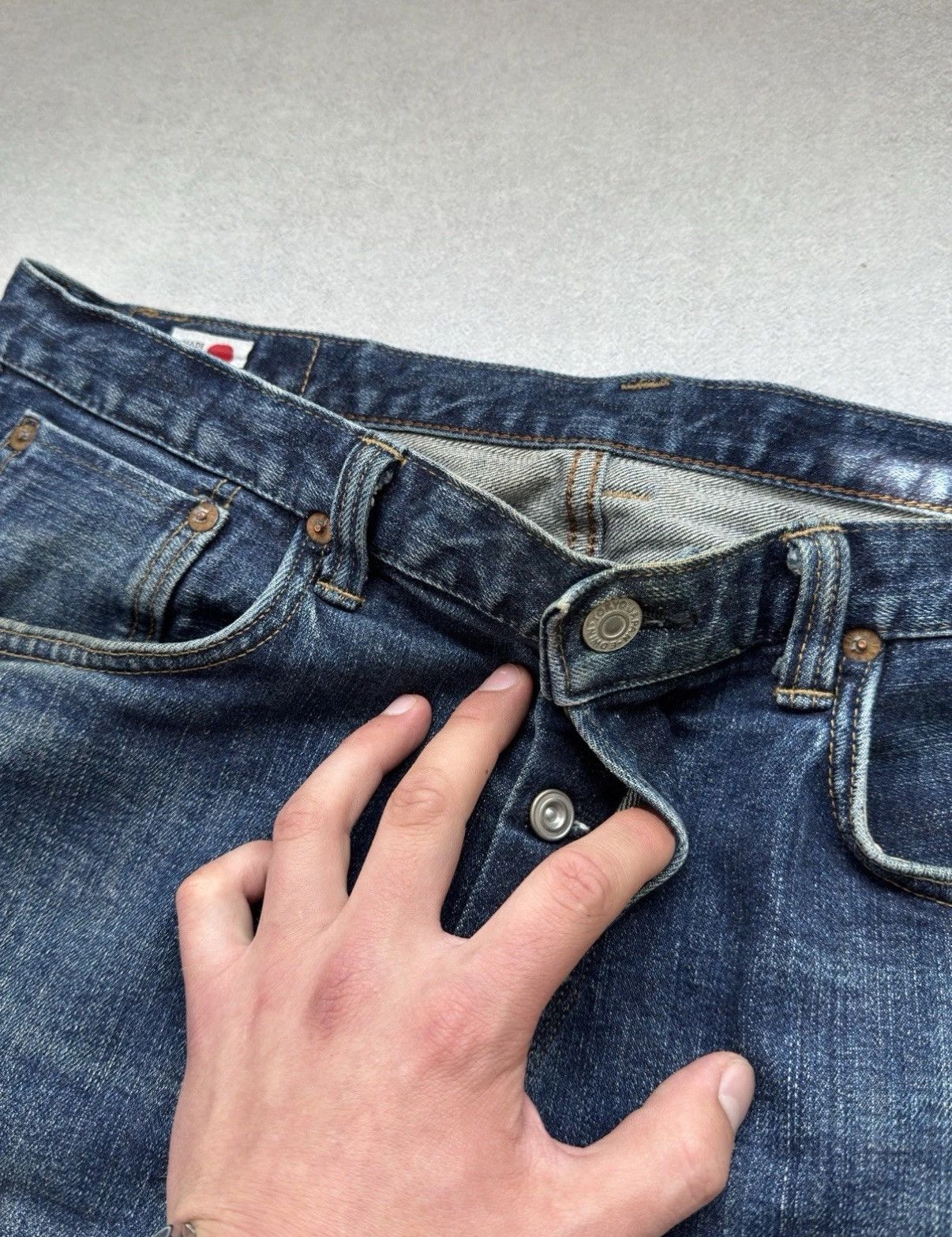 Edwin Vintage EDVIN Made In Japan Selvedge Denim Jeans Pants Men Size US 32 / EU 48 - 6 Thumbnail