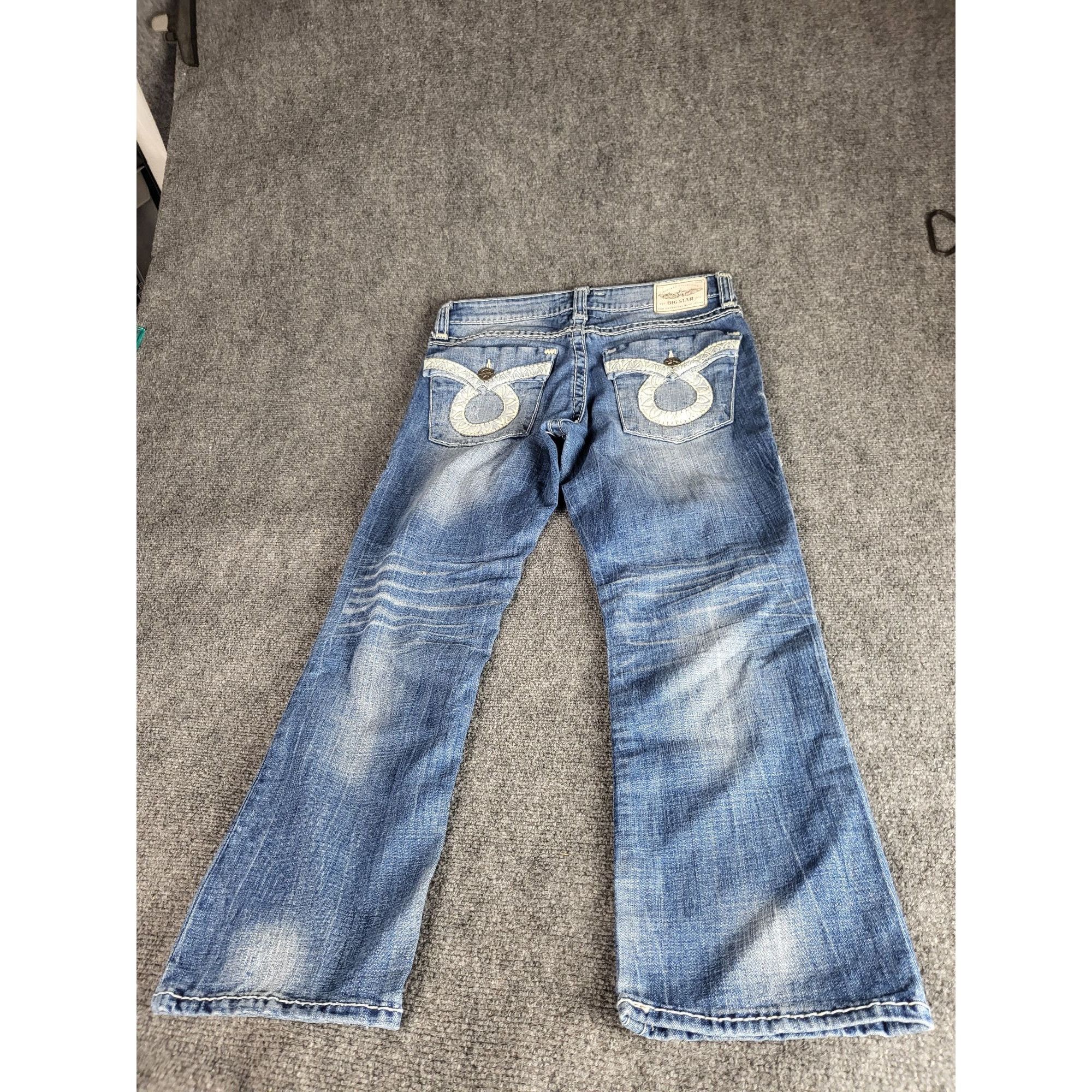 Big Star Big Star Liv Bootcut Jeans Women Size 30 Embroidered Low Ris Size 30" / US 8 / IT 44 - 3 Thumbnail