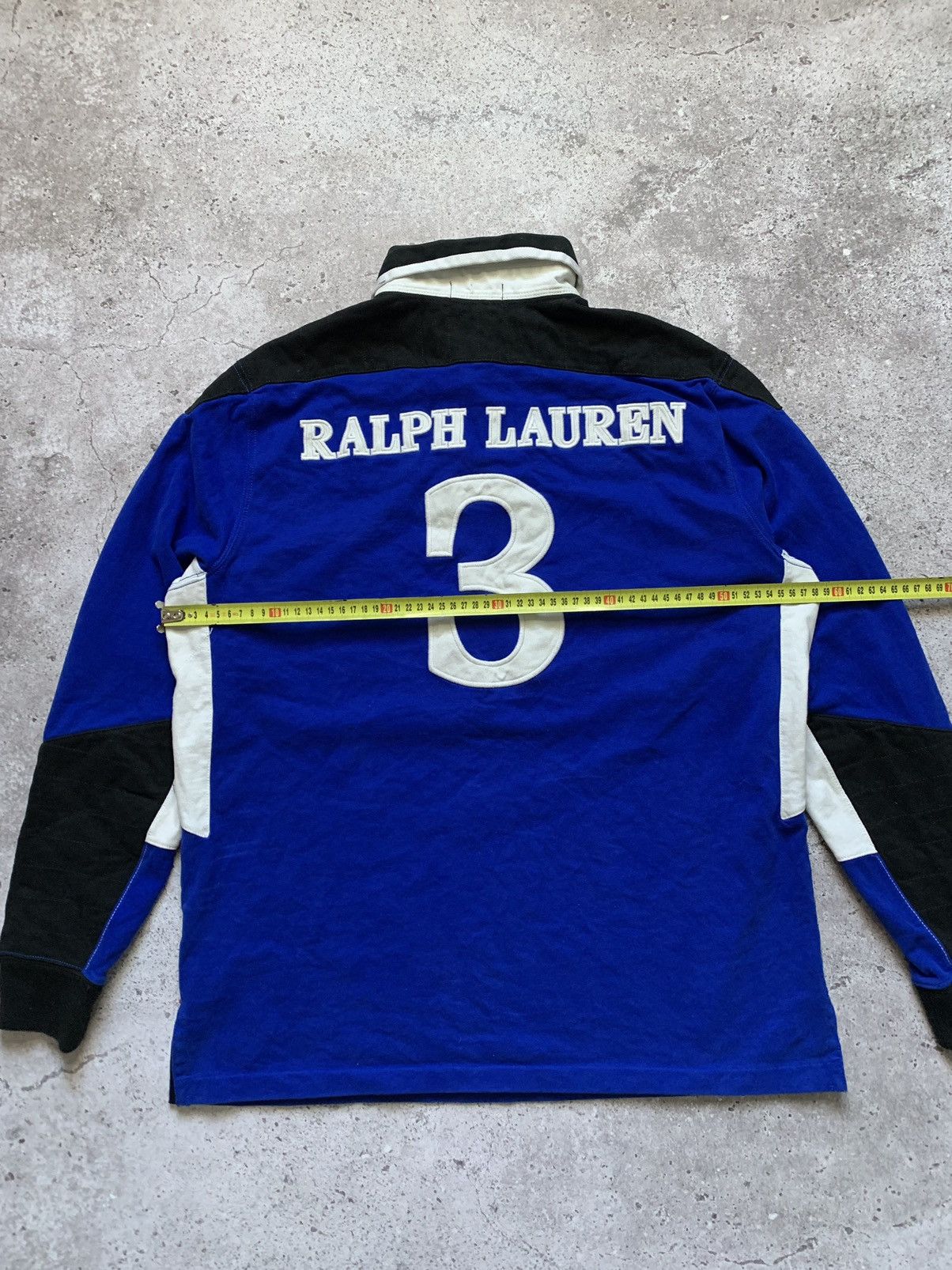 Polo Ralph Lauren × RRL Ralph Lauren × Vintage VINTAGE RALPH LAUREN #3 BIG LOGO L/S RUGBY POLO T-SHIRT Size US L / EU 52-54 / 3 - 10 Thumbnail