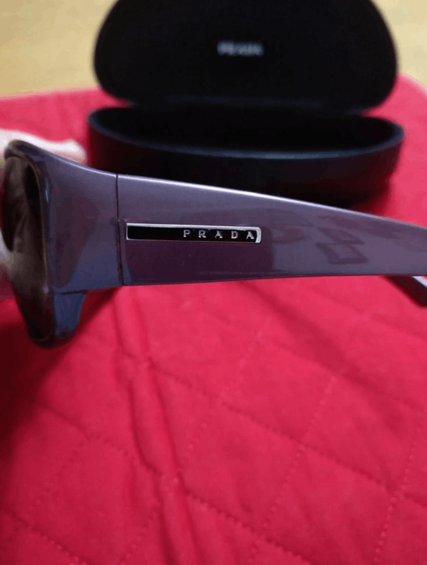 Prada PRADA Sunglasses Titanium SPR Sport Star Wrap Shield Mask Size ONE SIZE - 1 Thumbnail