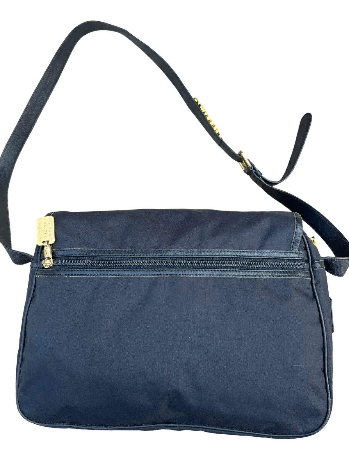 Moschino Vintage Moschino Redwall Leather Nylon Messenger Bag Size ONE SIZE - 4 Thumbnail