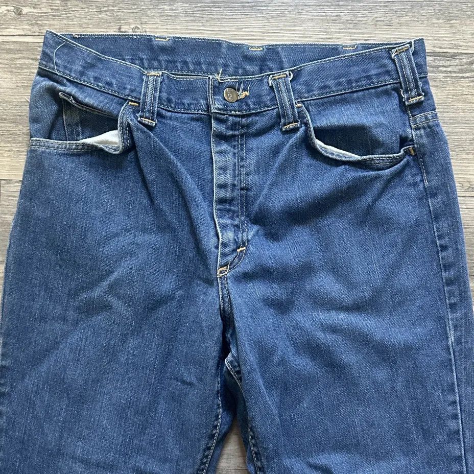 Lee Vintage 70s Lee Flared Bell Bottom Denim Jeans Size 32x30 Size US 32 / EU 48 - 4 Thumbnail