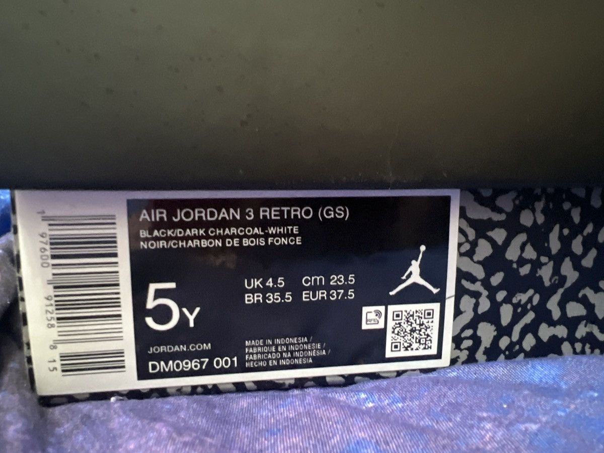 Jordan Brand Jordan black cat 3s Size US 5 / EU 37 - 6 Thumbnail