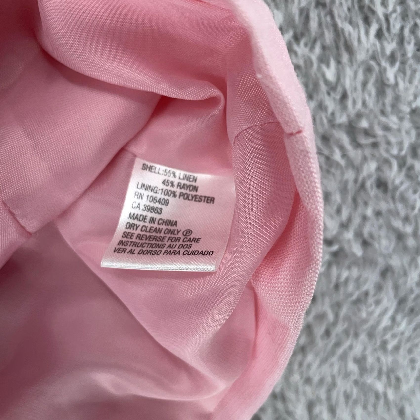 Vintage Tahari Lined Blouse Womens Petite 6P Pink Sleeveless Linen Blend Camisole Tank Shirt Womens Casual Size M / US 6-8 / IT 42-44 - 8 Thumbnail