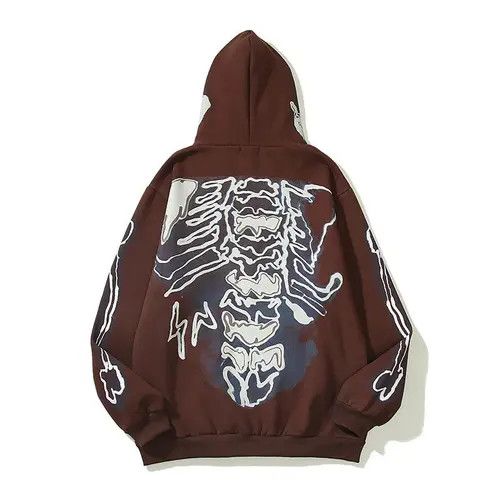 Japanese Brand Skeleton Print Zip Up Hoodie Punk Rock Y2k Size US L / EU 52-54 / 3 - 4 Thumbnail