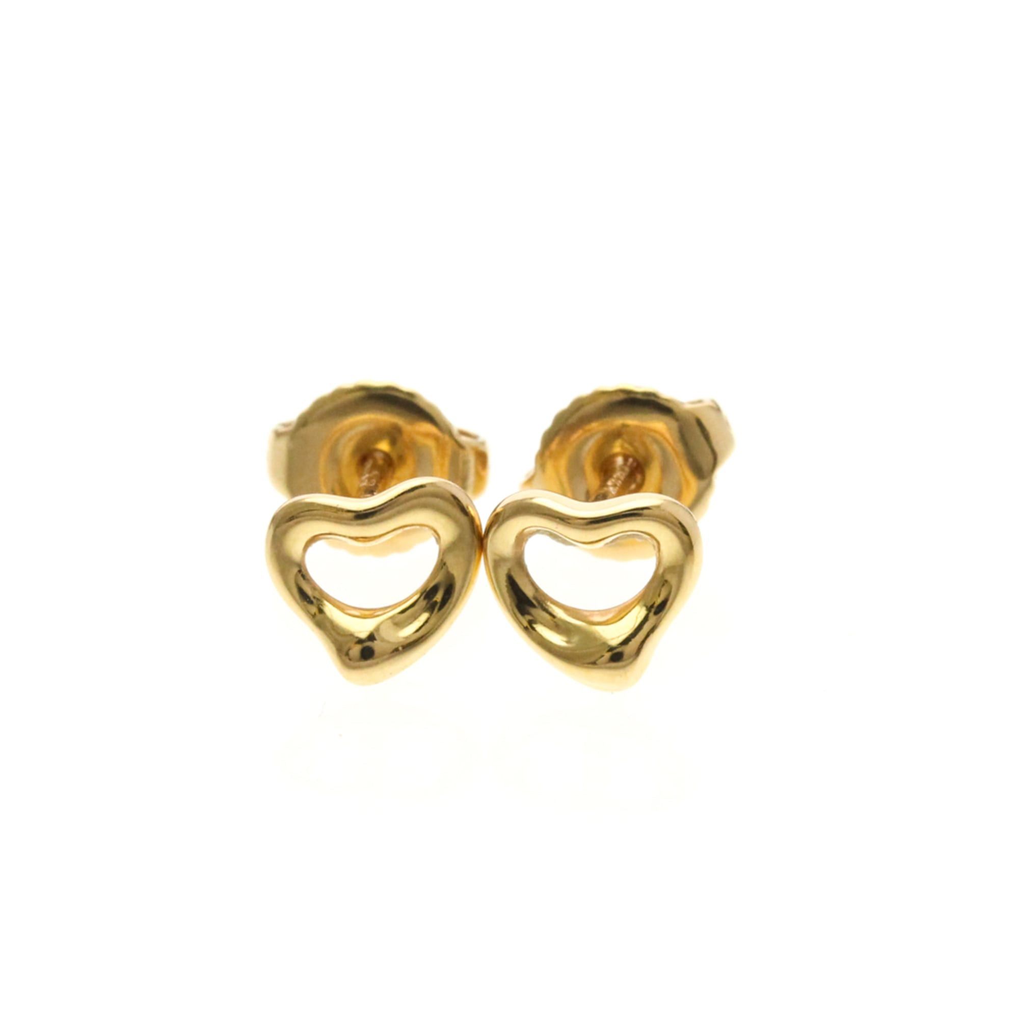 Tiffany & Co. Tiffany Open Heart Earrings Extra Mini No Stone Pink Gold (18K) Stud Earrings Pink Gold Size ONE SIZE - 1 Thumbnail