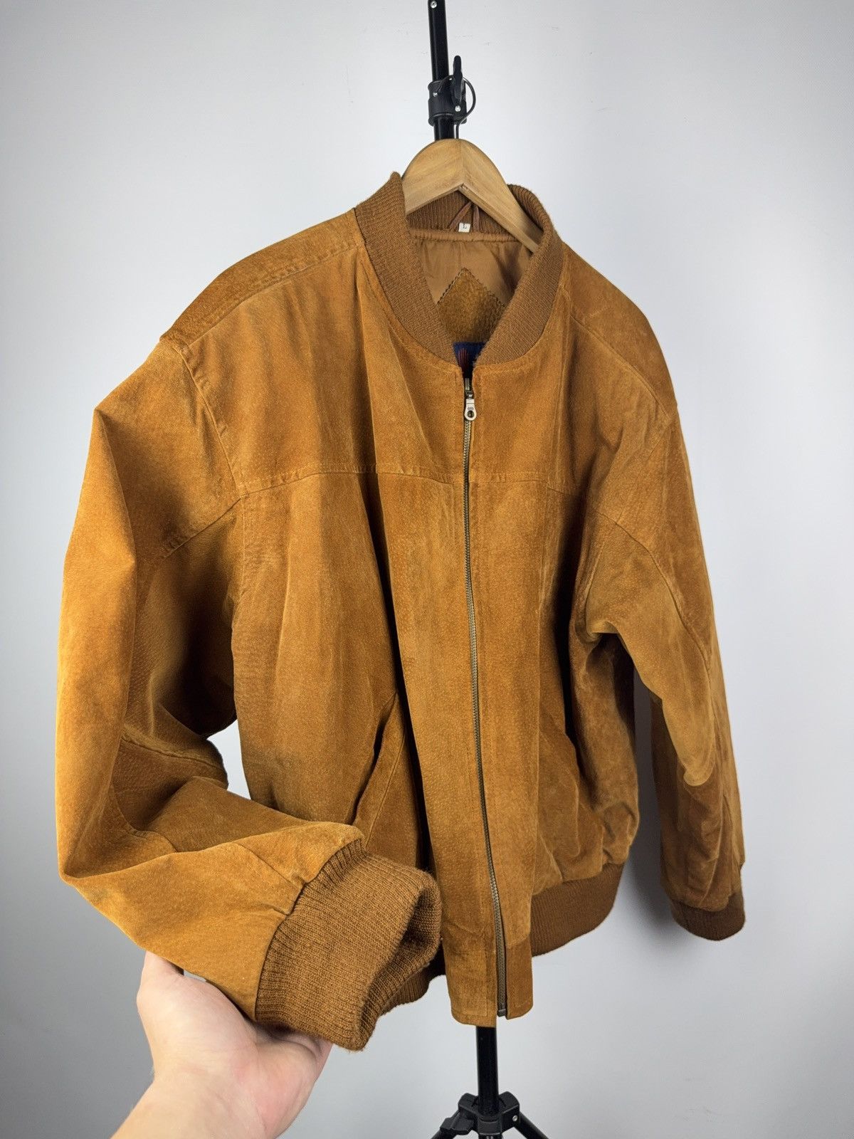 Leather Vintage Western Cowboy Leather MOTO Bomber Jacket Rock Punk Size US L / EU 52-54 / 3 - 9 Thumbnail