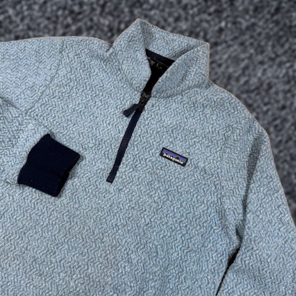 Patagonia Patagonia Wool Fleece Pullover Gray Medium Mens Woolyester Gorpcore Recycled Wool Quarter Zip Sweater Grey M Mens Size US M / EU 48-50 / 2 - 1 Thumbnail