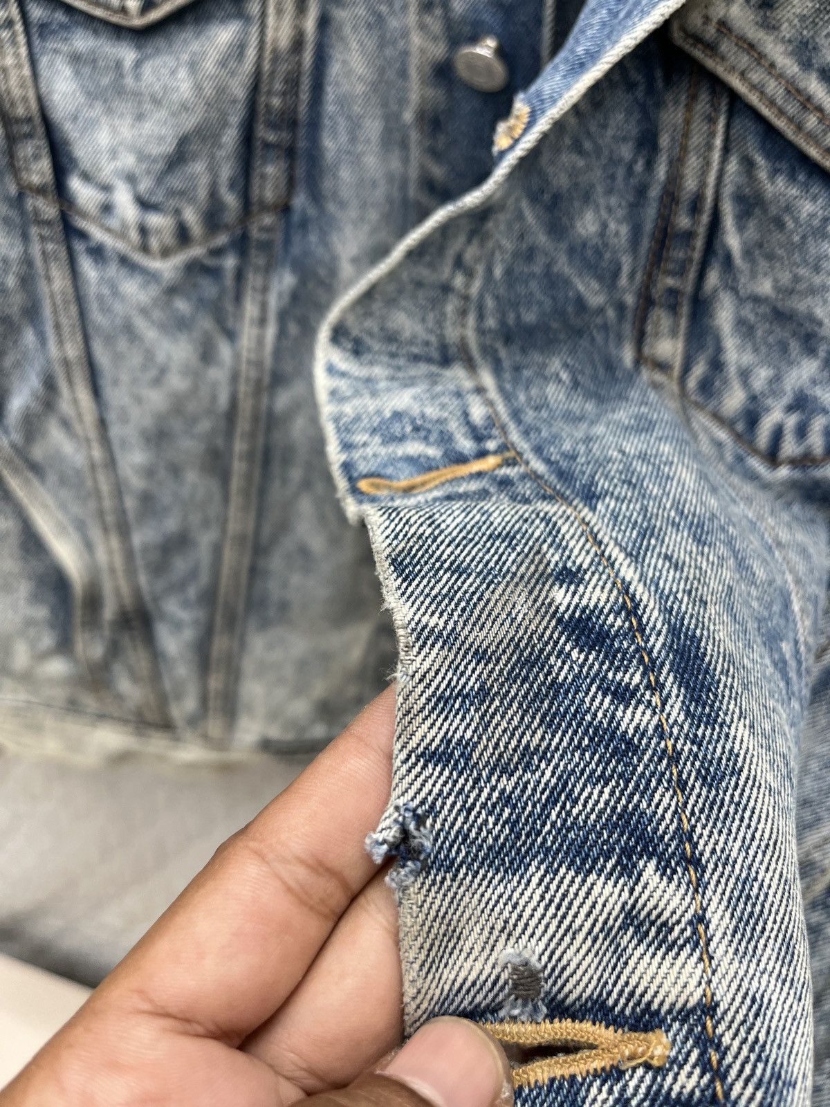 Edwin 🔥🔥🔥STEALS VTG EDWIN ACID WASH DENIM JACKET Size US XL / EU 56 / 4 - 13 Thumbnail