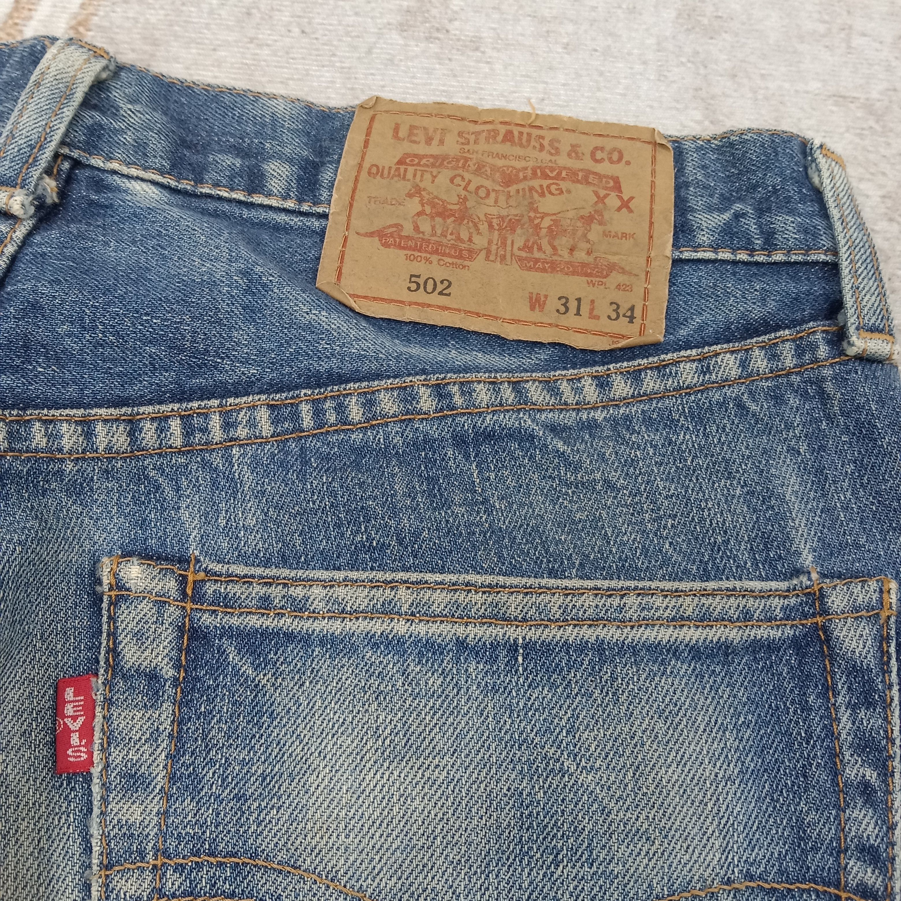 Levi's Levi's 502 Selvedge Distressed Big E Denim Jeans C258N17 Size US 29 - 8 Thumbnail