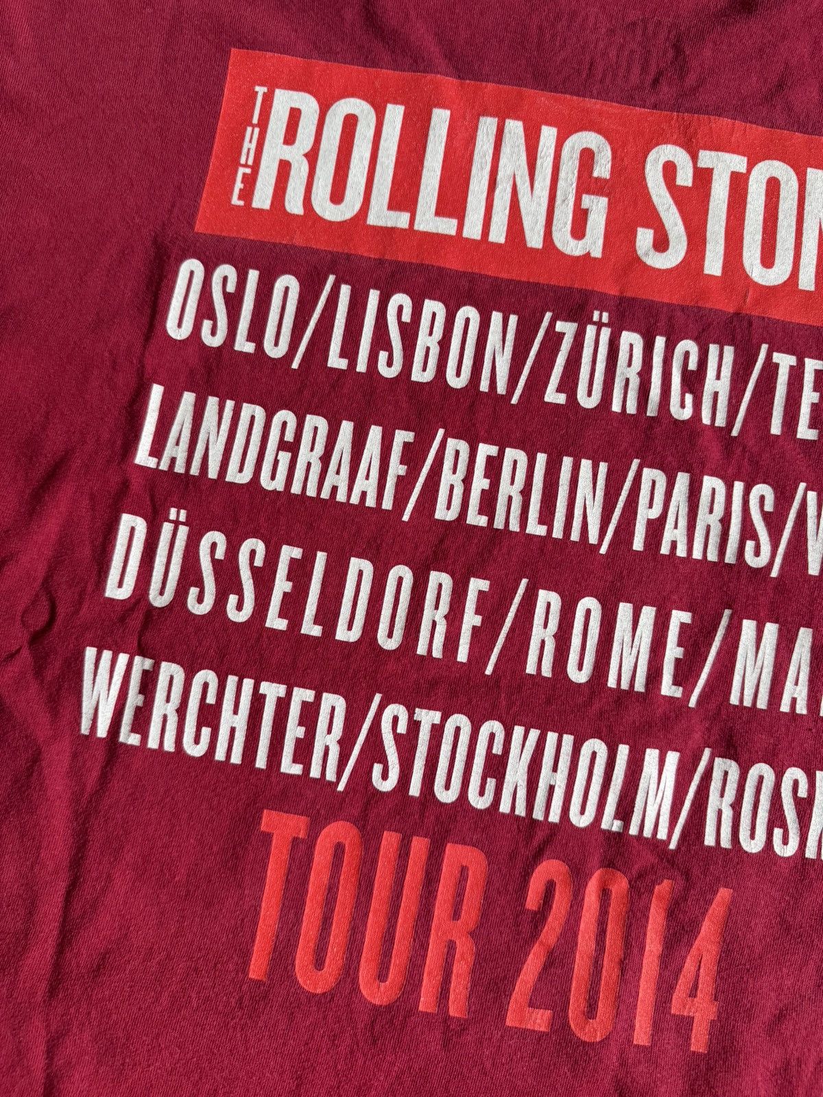 Band Tees × Vintage Rolling Stones XL Tour 2014 tee T-shirt vintage I4 On Fire 🔥 Size US XL / EU 56 / 4 - 15 Thumbnail